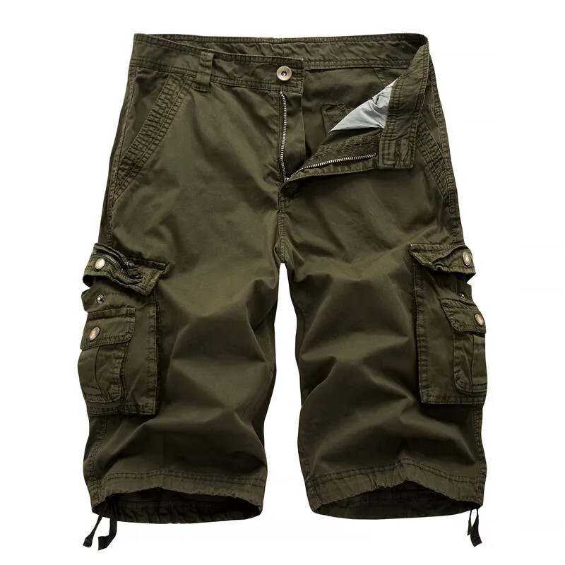 Men’s Cargo Shorts Casual Solid Multi-Pocket, Color Options