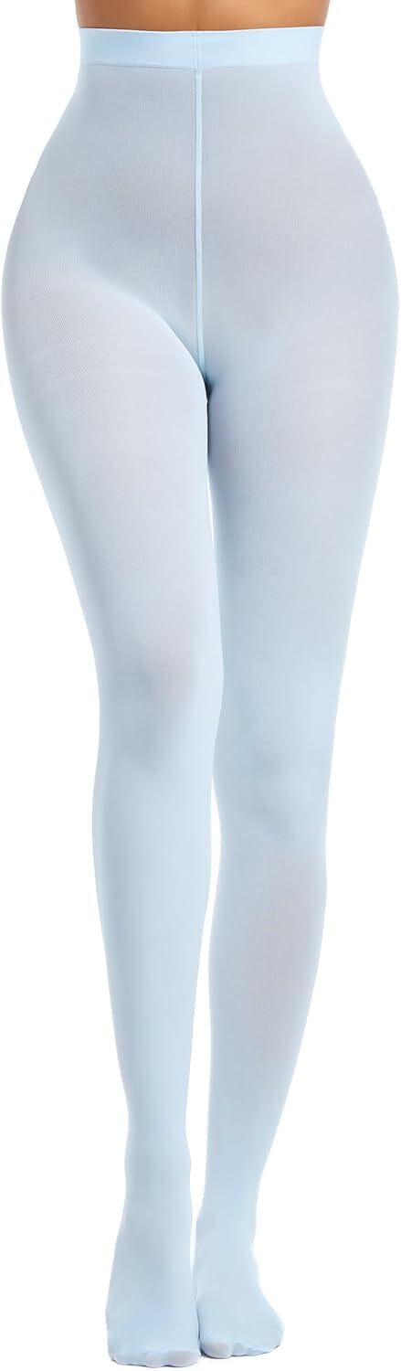 Women’s 80D Soft Opaque Footed Pantyhose Tights Plus Size Cosplay Ballet Wear
