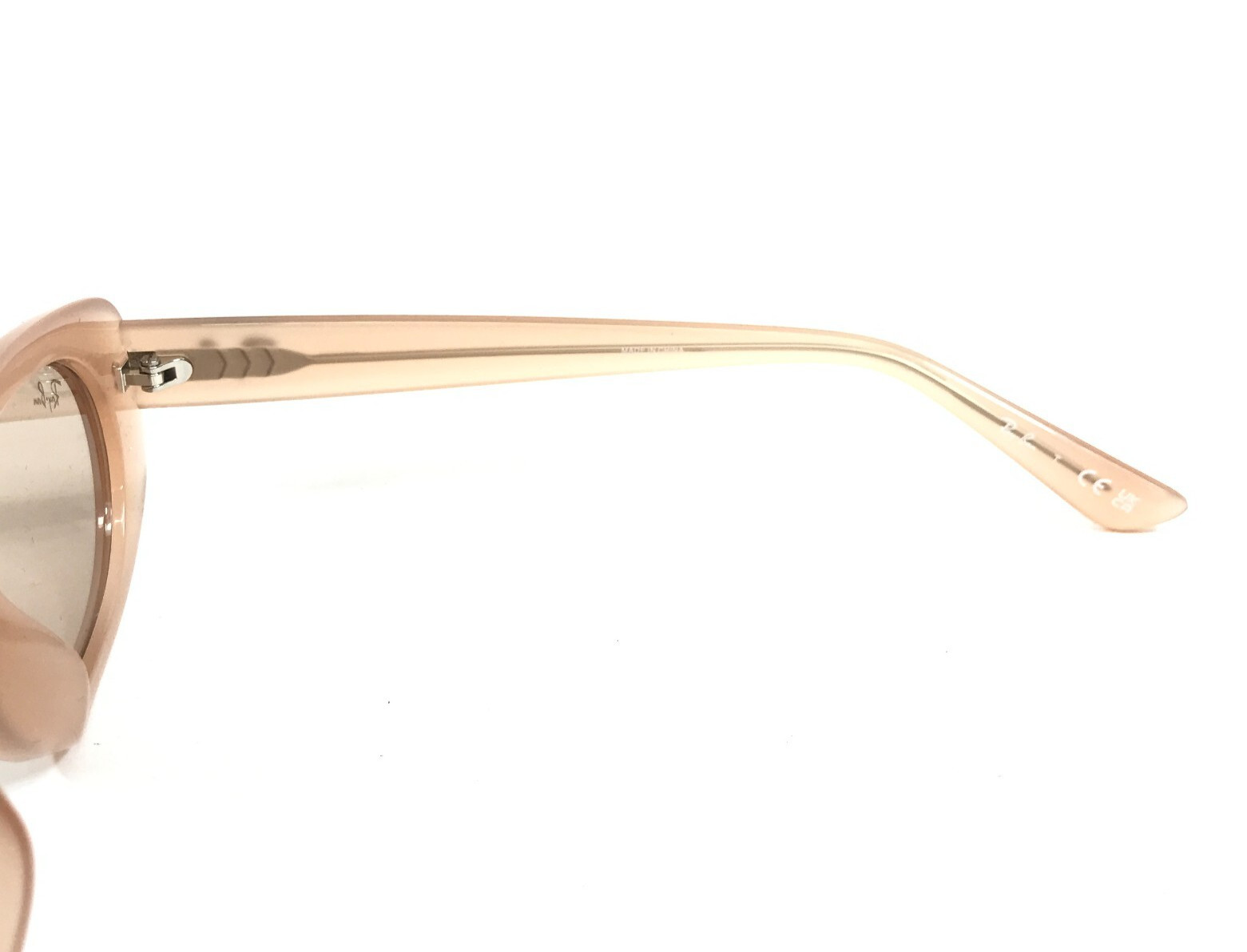 Ray-Ban Sunglasses RB4441D 678793 Opal Beige Oval Frames with Light Brown Lenses