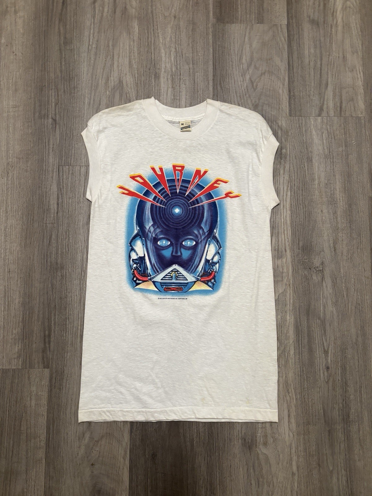 Made In USA Vintage Journey Muscle Tee, Size M, Single Stitch