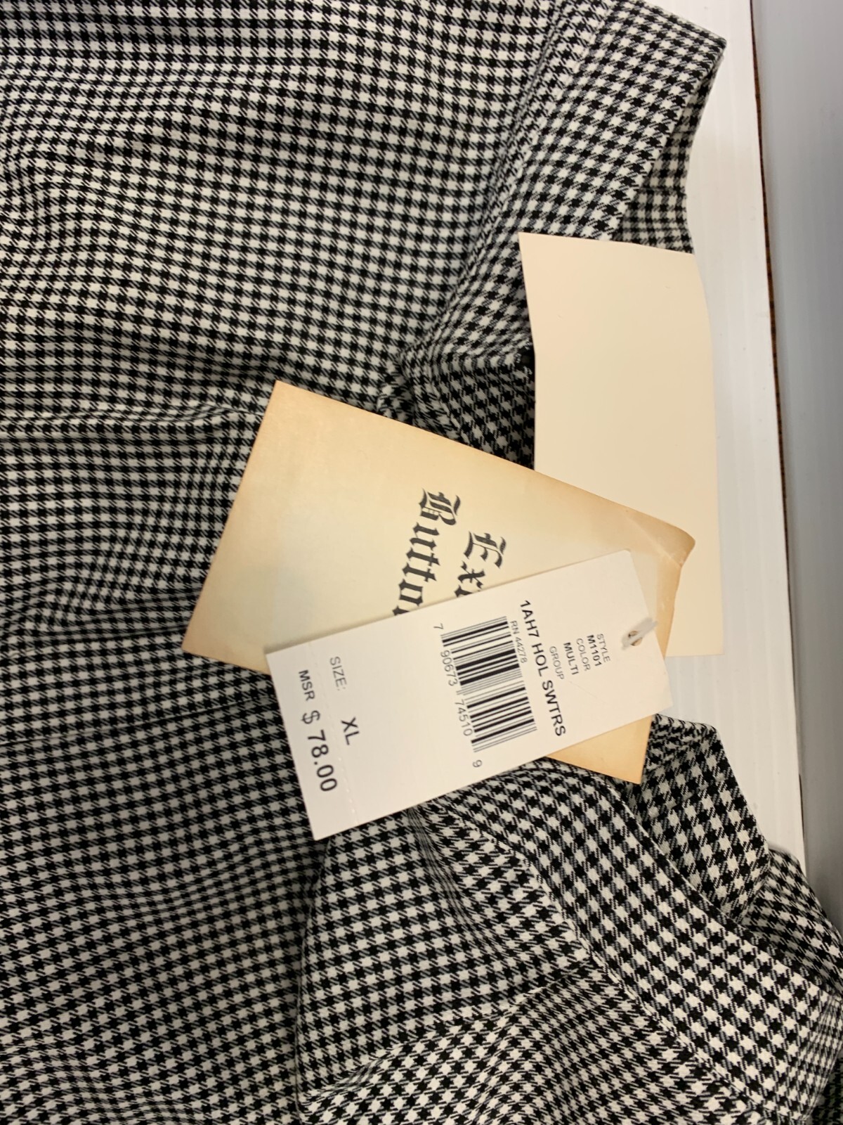 Marisa Christina Woman Black & White Checkered Pants Size XL – NWT – #3