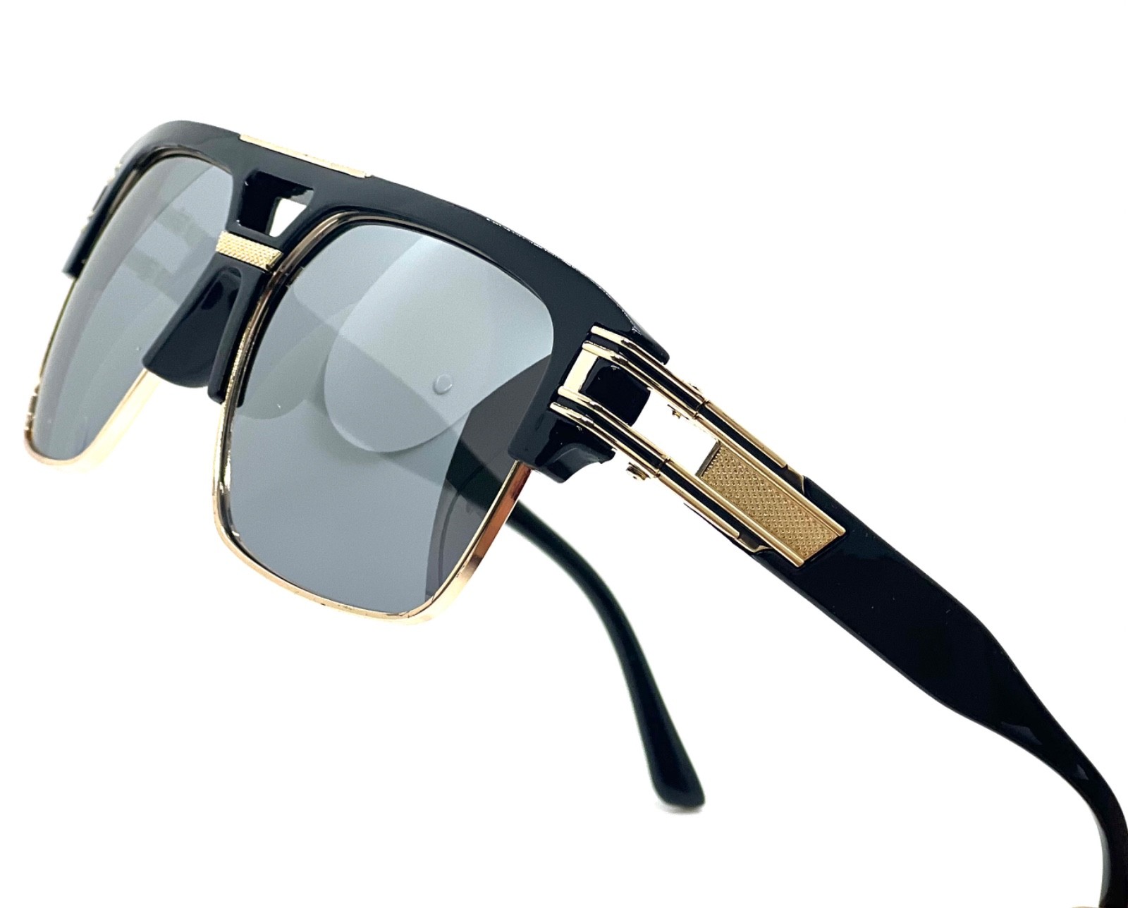 Designer Men Sunglasses Fashion Square Gold Hip Hop Model new Style 2023 Shades