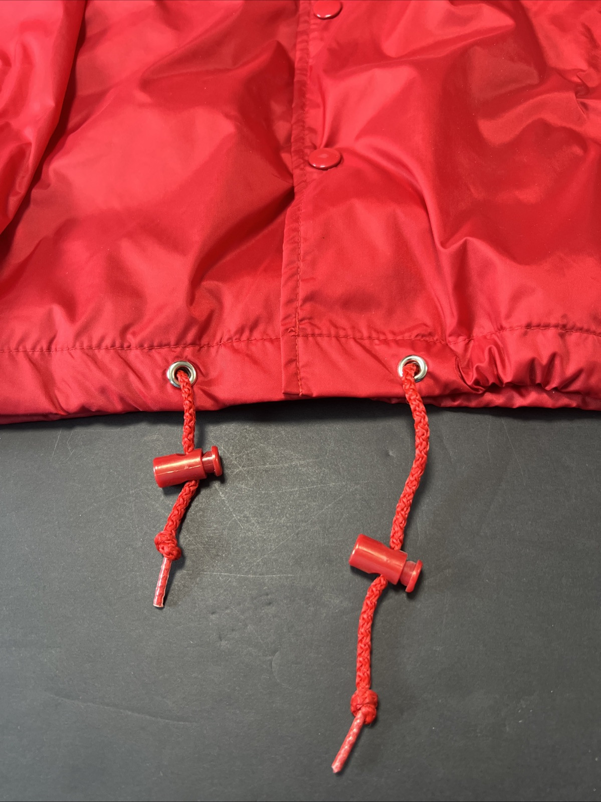 Vintage Luna Pier windbreaker Reserved grand champion buyer jacket with cows red
