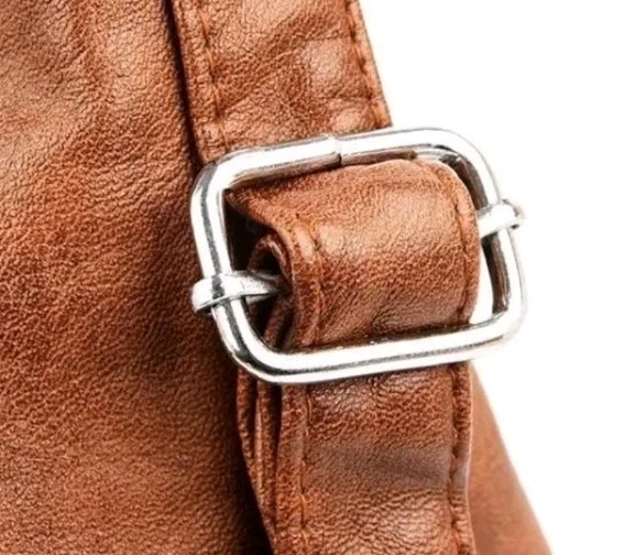 Lot’s Of Pockets Brown Faux Leather Large Purse ,roomy Stylish All Seasons