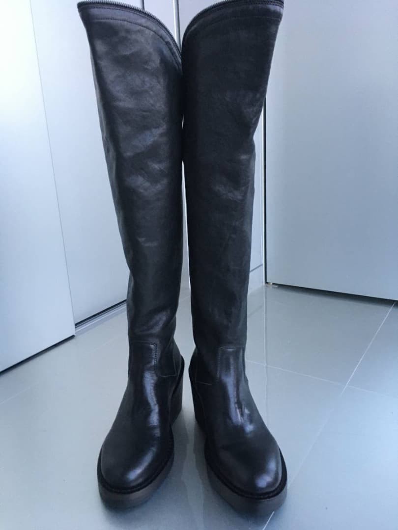 Women 6.0US Ann Demeulemeester Women Shoes Returns Accepted Knee High Long Boots