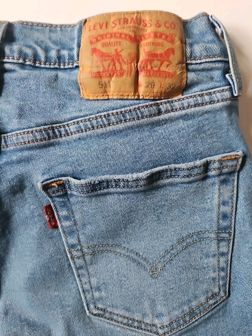 Levis 511 Slim Fit Jeans All Seasons Tech Light Blue Denim Men’s Size W29xL32