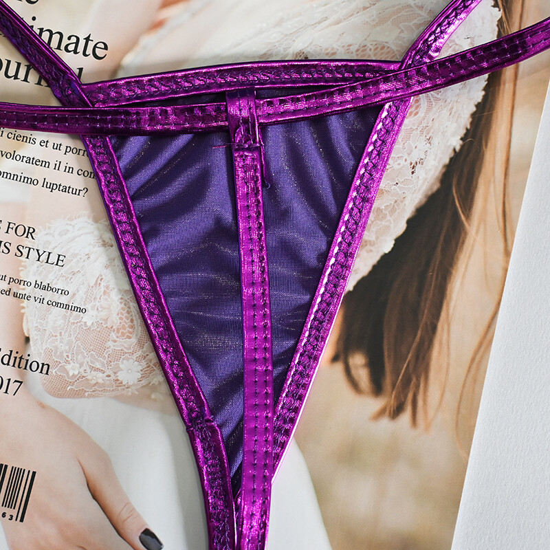 Set Of 5 Womens Sexy G string Thong Panties High Leg T back Underwear Lingeries