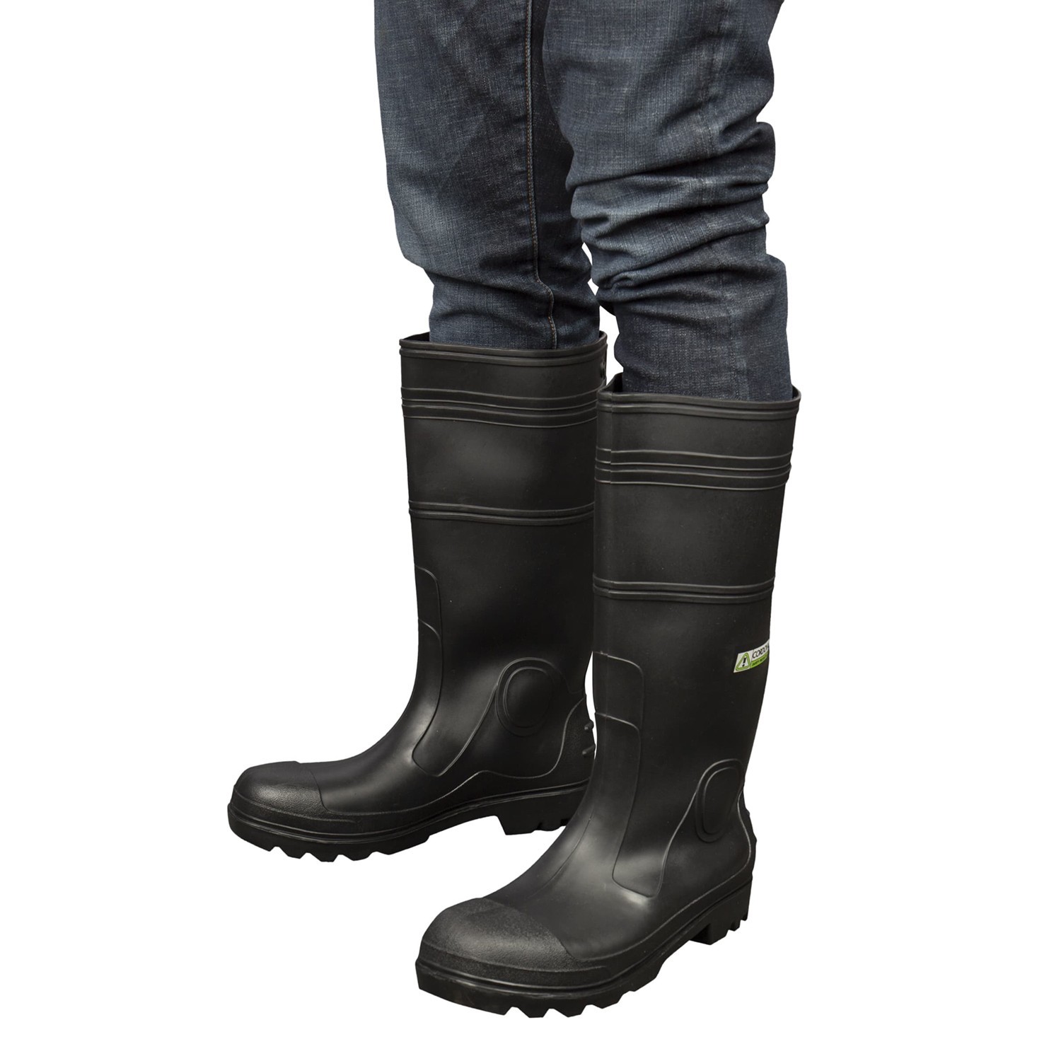 PLAIN TOE PVC RUBBER Waterproof Fishing Hunting Farming Construction WORK BOOTS