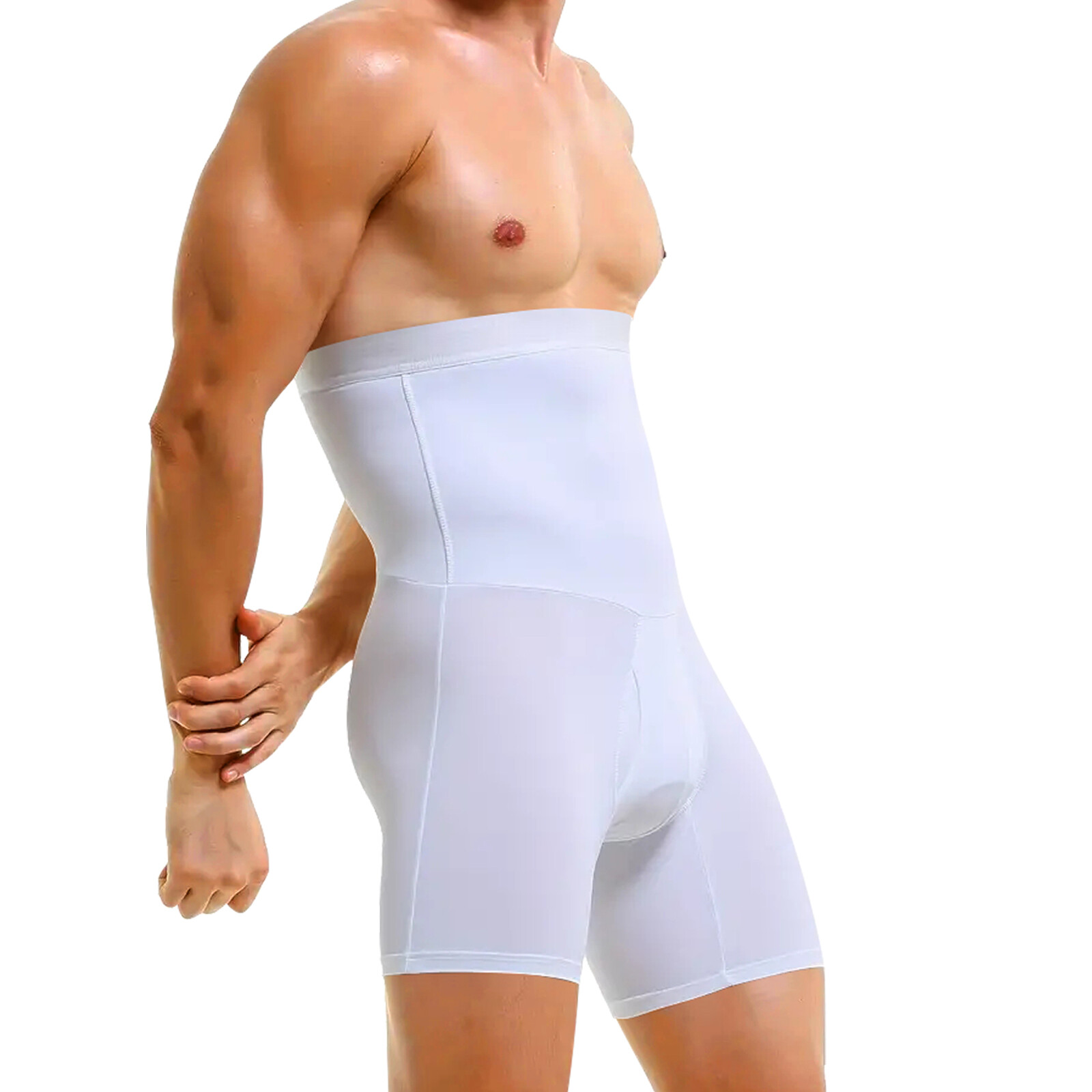 Mens Body Shaper Posture-Improving Tummy Control Compression Boxers Underwear