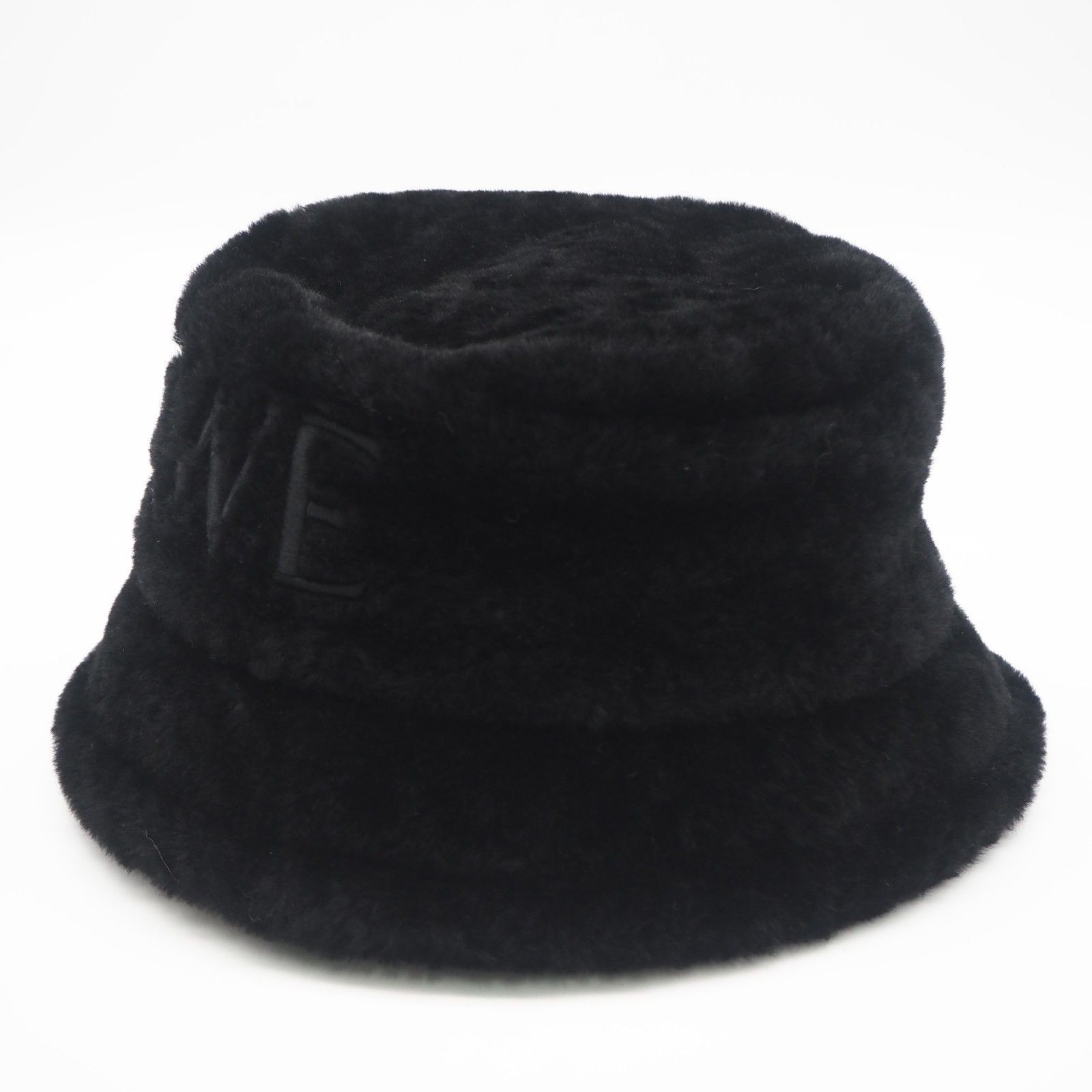 Loewe Women Hat Returns Accepted Within 3 Days Shearling Embroidered Logo Bucket
