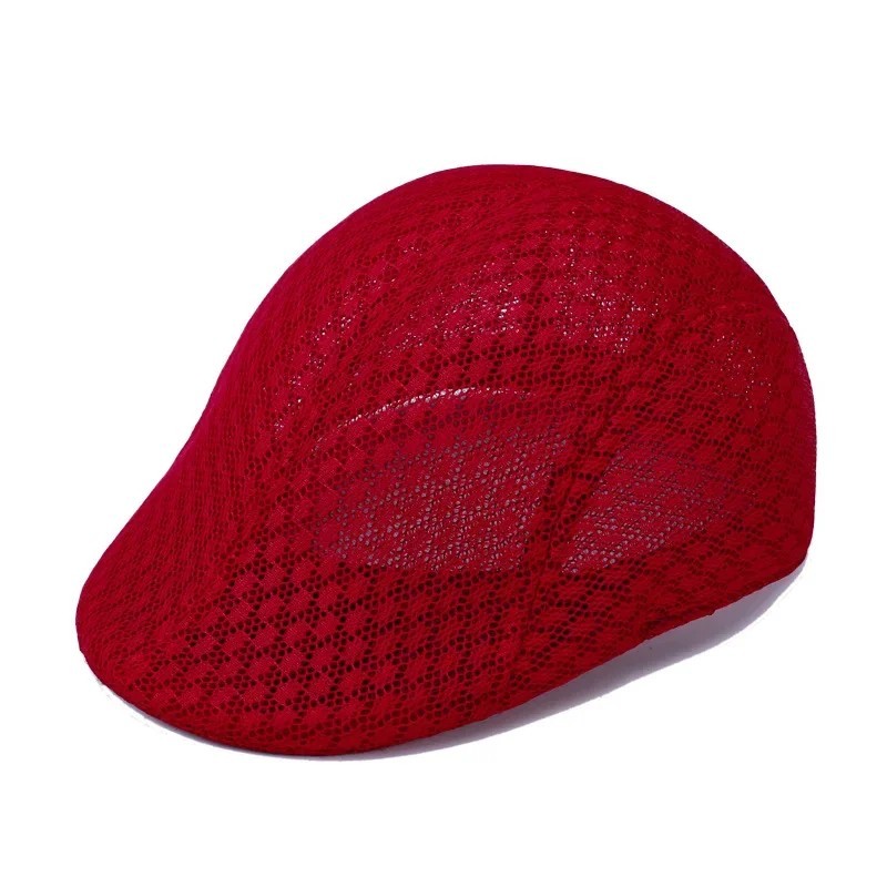 Duck Mesh Summer Gatsby Cap Mens Ivy Hat Golf Driving Sun Flat Cabbie Newsboy