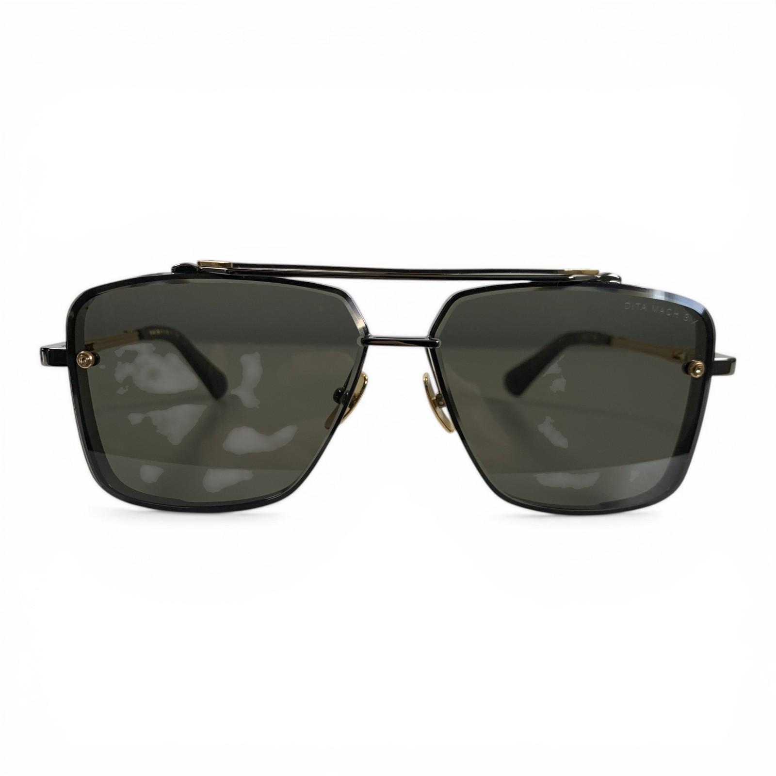 DITA DTS121-62-01-Z Mach Six Sunglasses Black Gold Luxury Eyewear (Pre-Owned)