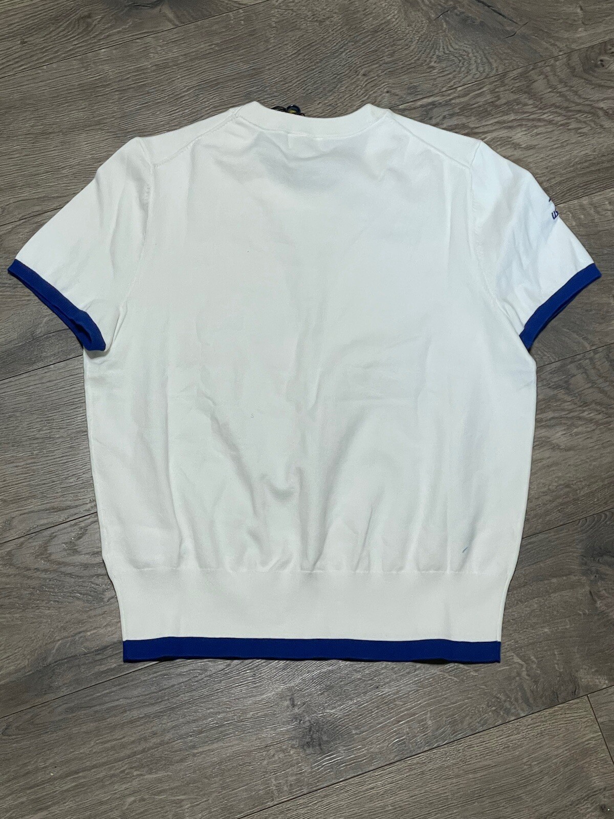 Polo Ralph Lauren Womens US Open Short Sleeve White Sweater Size M NWT MSRP $90