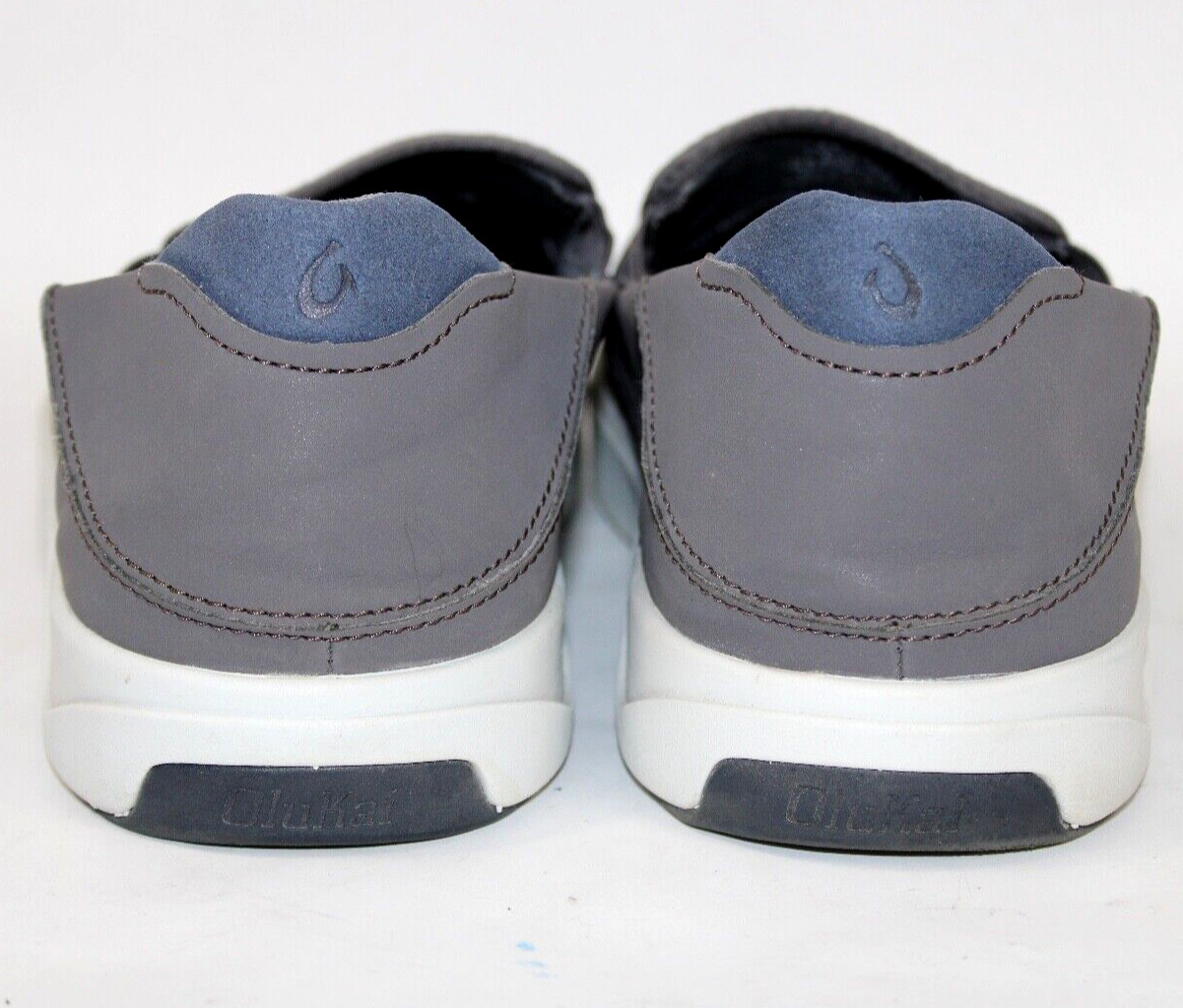 OluKai Lae’ahi Mens Size 12 Blue Depth Shoes Blue Mesh Slip On Sneakers EXC