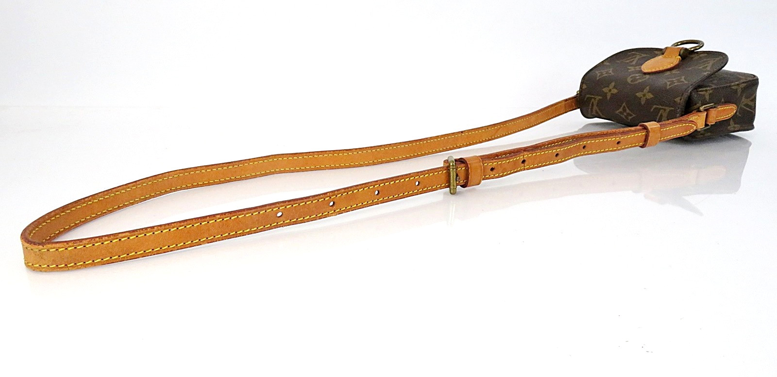 Auth LOUIS VUITTON Saint Cloud Mini Monogram Shoulder Bag Purse #64161