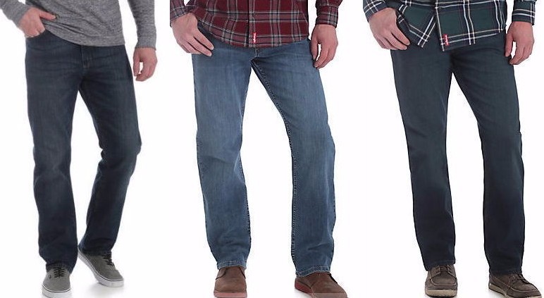 Mens Wrangler Five Star Relaxed Fit Jean with Flex – Size Regular & Big