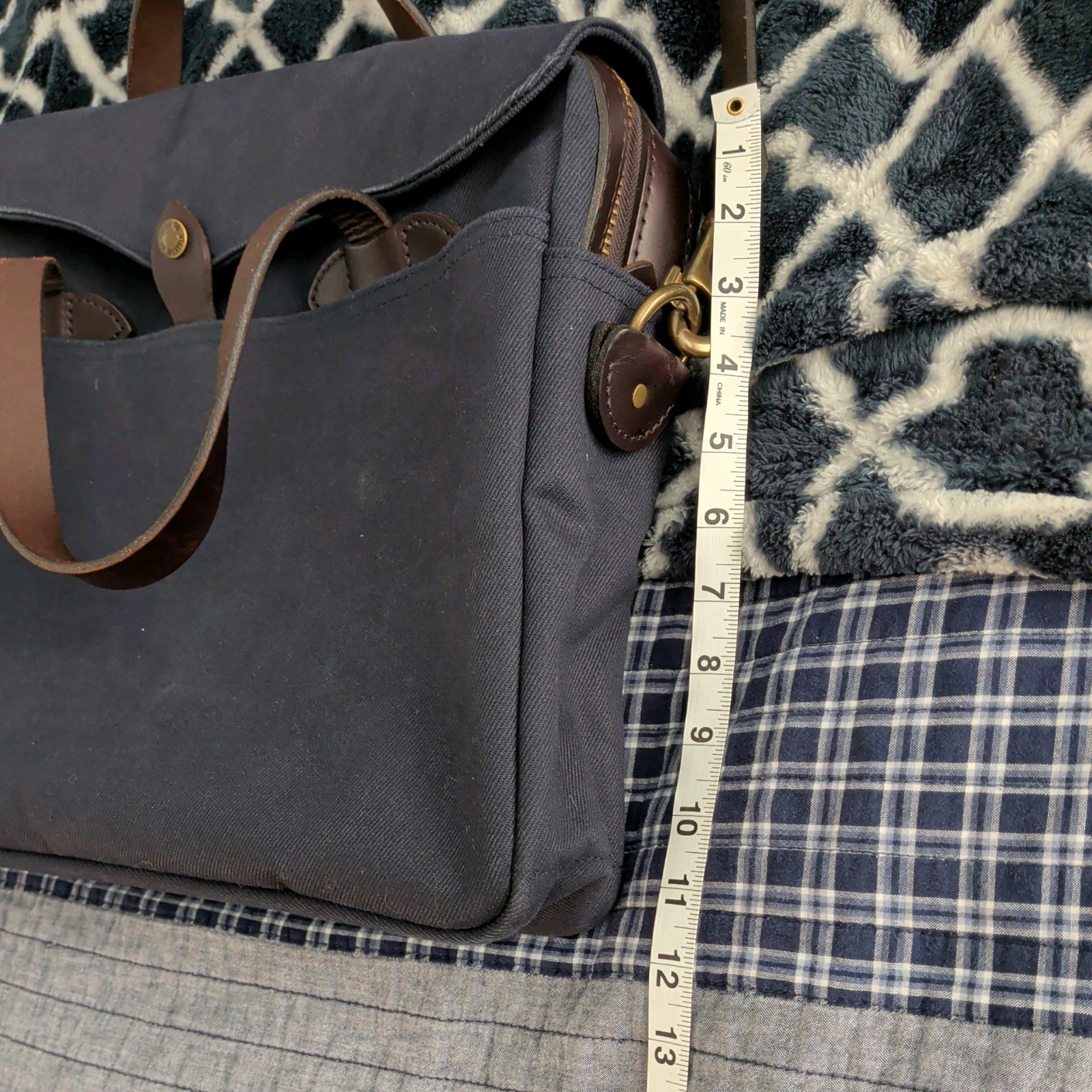 Filson Original Briefcase Rugged Twill – Navy – See description