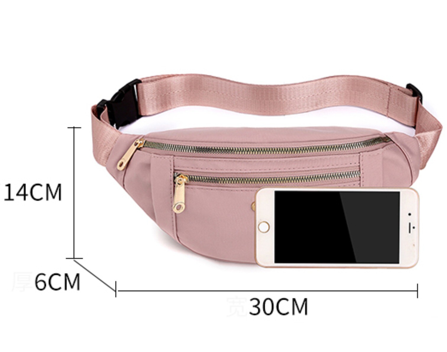 Womens Waist Bag Fanny Pack Belt Bag Pouch Waterproof Mobile Phone Bag Wallet US
