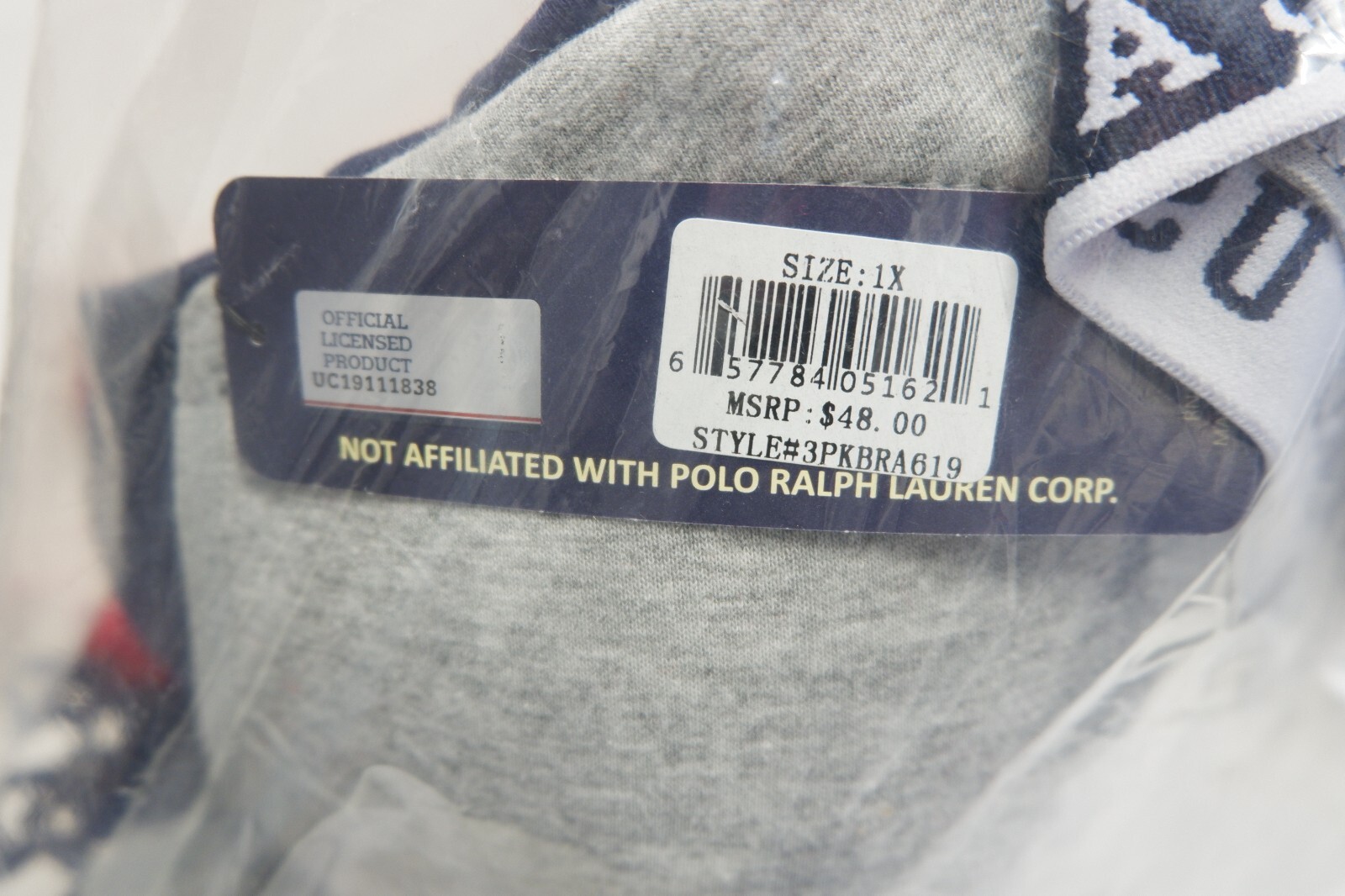 U.S. POLO ASSN. Women’s Full Figure Sports Bra – Set 3-pack -1X NWT