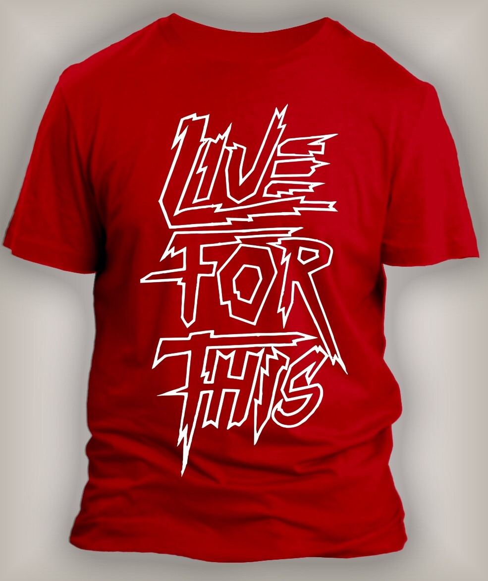 Mens 8XL Greystone Custom Big & Tall Tee Shirt Live For This Graphic Streetwear