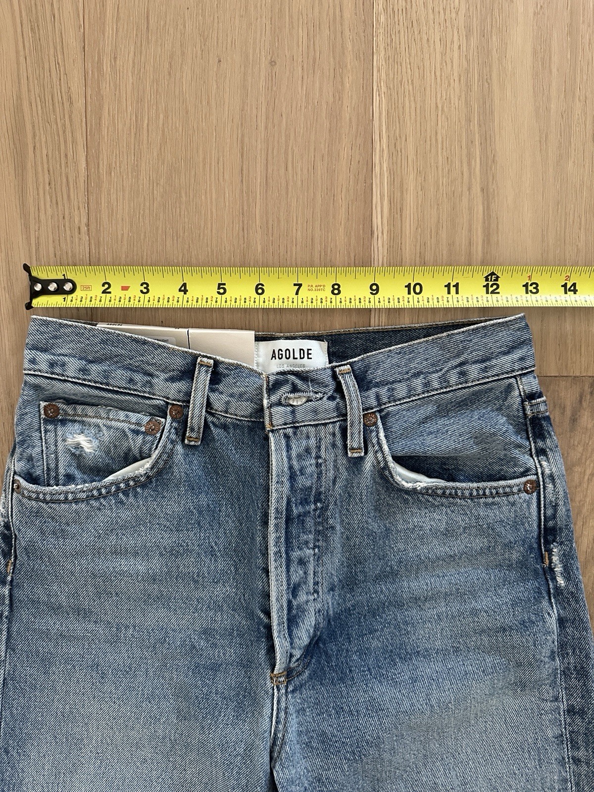 NWT* AGOLDE Riley High Rise Straight Crop Jean in Endless size 24