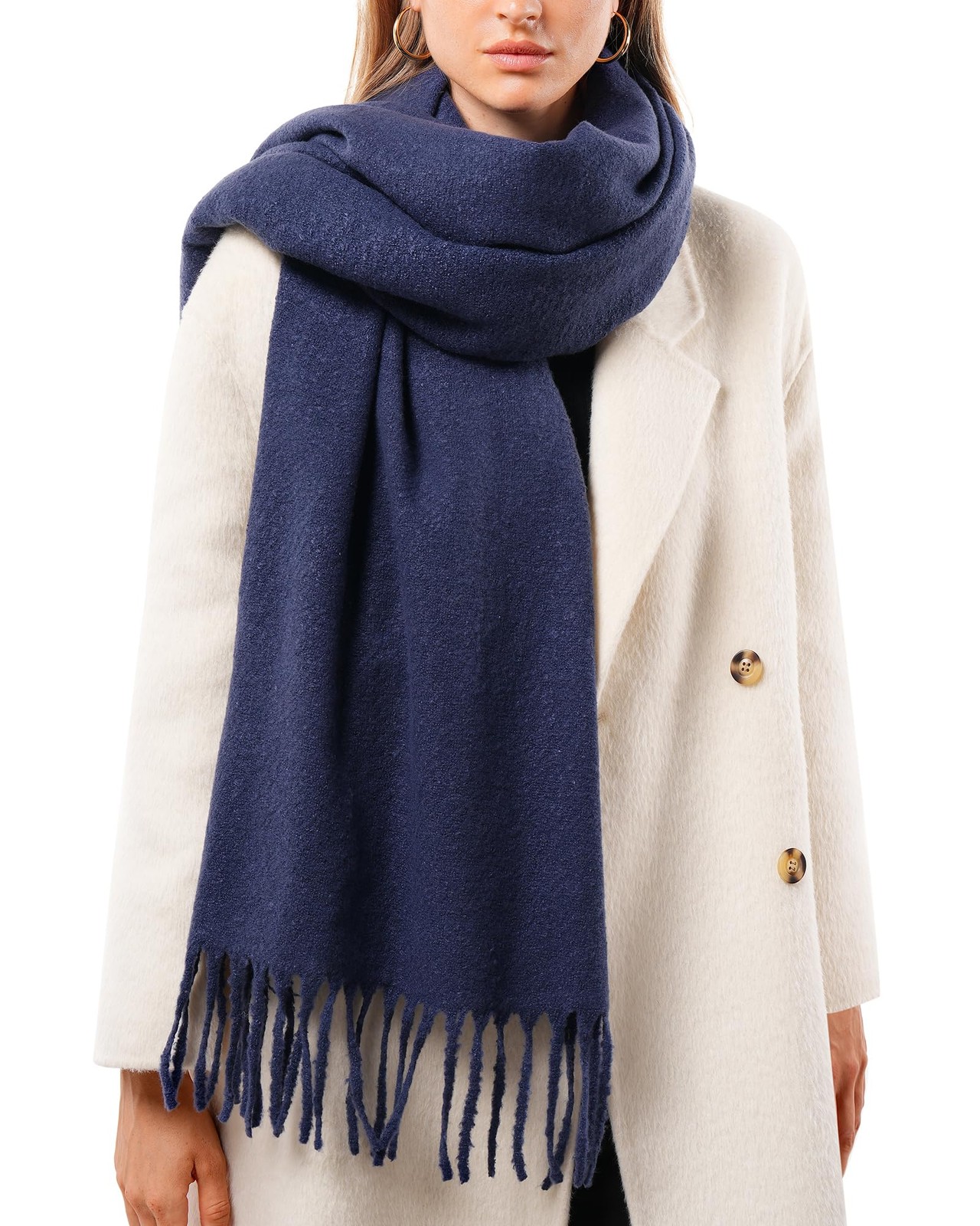 Scarf for Women Men Soft Warm Cashmere Feel Blanket Scarf Pashmina Shawl Wint…