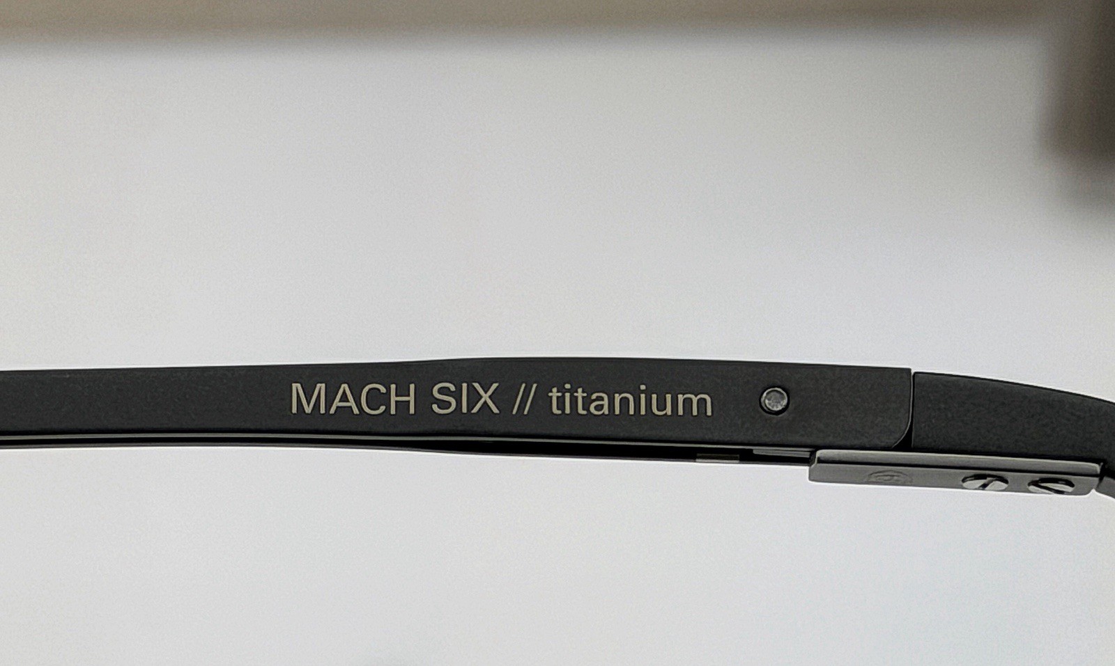 DITA Mach-Six Sunglasses DTS121-62-06 Matte Black Silver Gray Gradient 62mm NEW