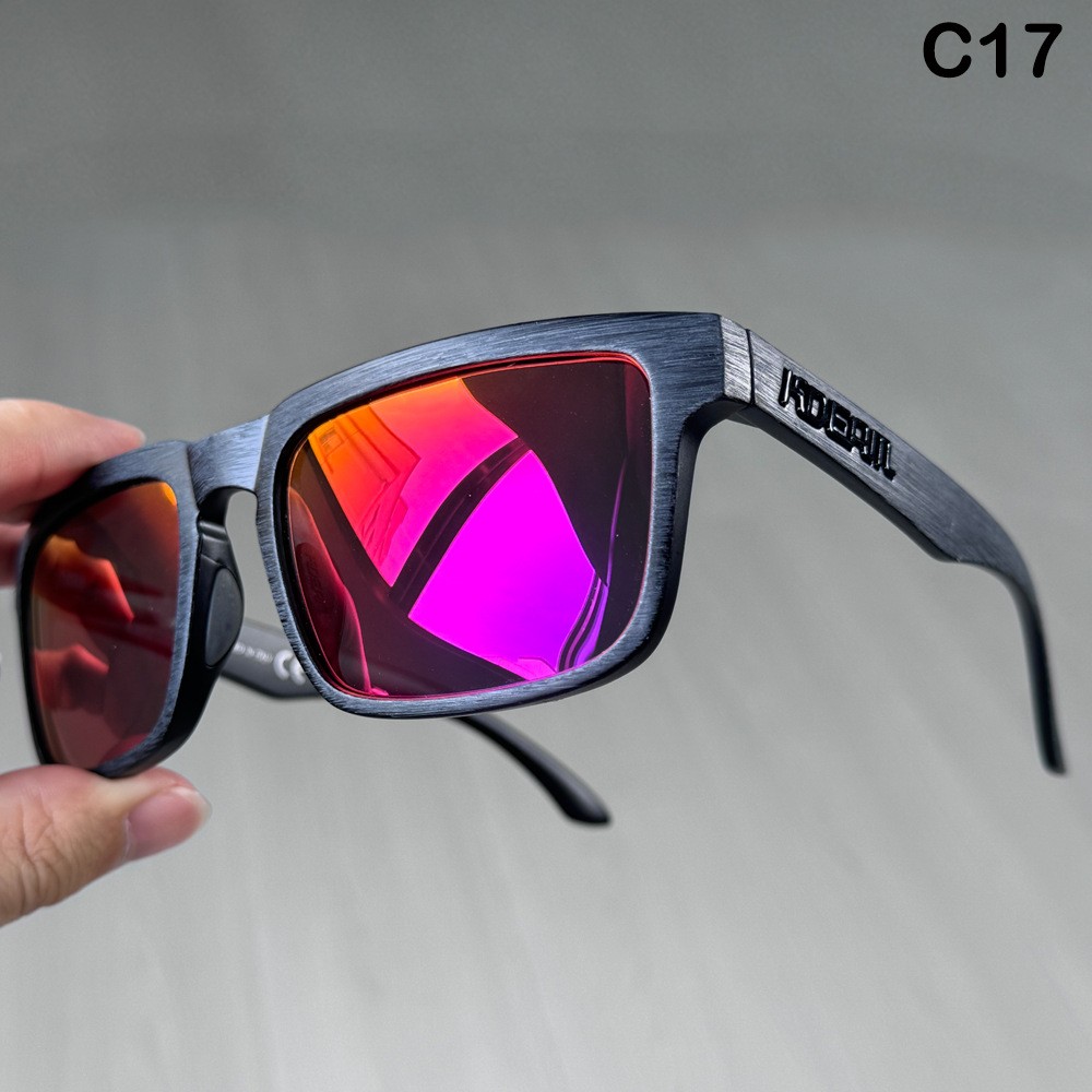 KDEAM Unisex Oversize Polarized Square Sunglasses Outdoor Driving Sport Glasses