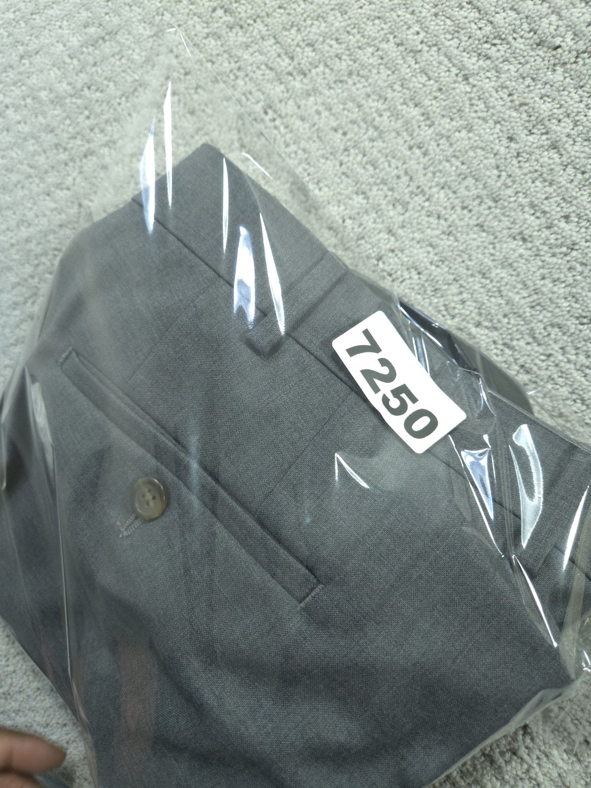 Ralph Lauren Pants Mens 36×30 Gray Wool Dress Trousers Stretch Total Performance