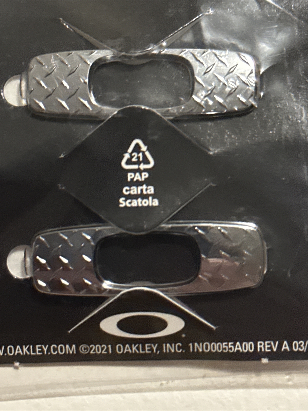 Replacement Sunglasses Parts Batwolf Icon Pair Oakley Chrome Diamond Plate Frame