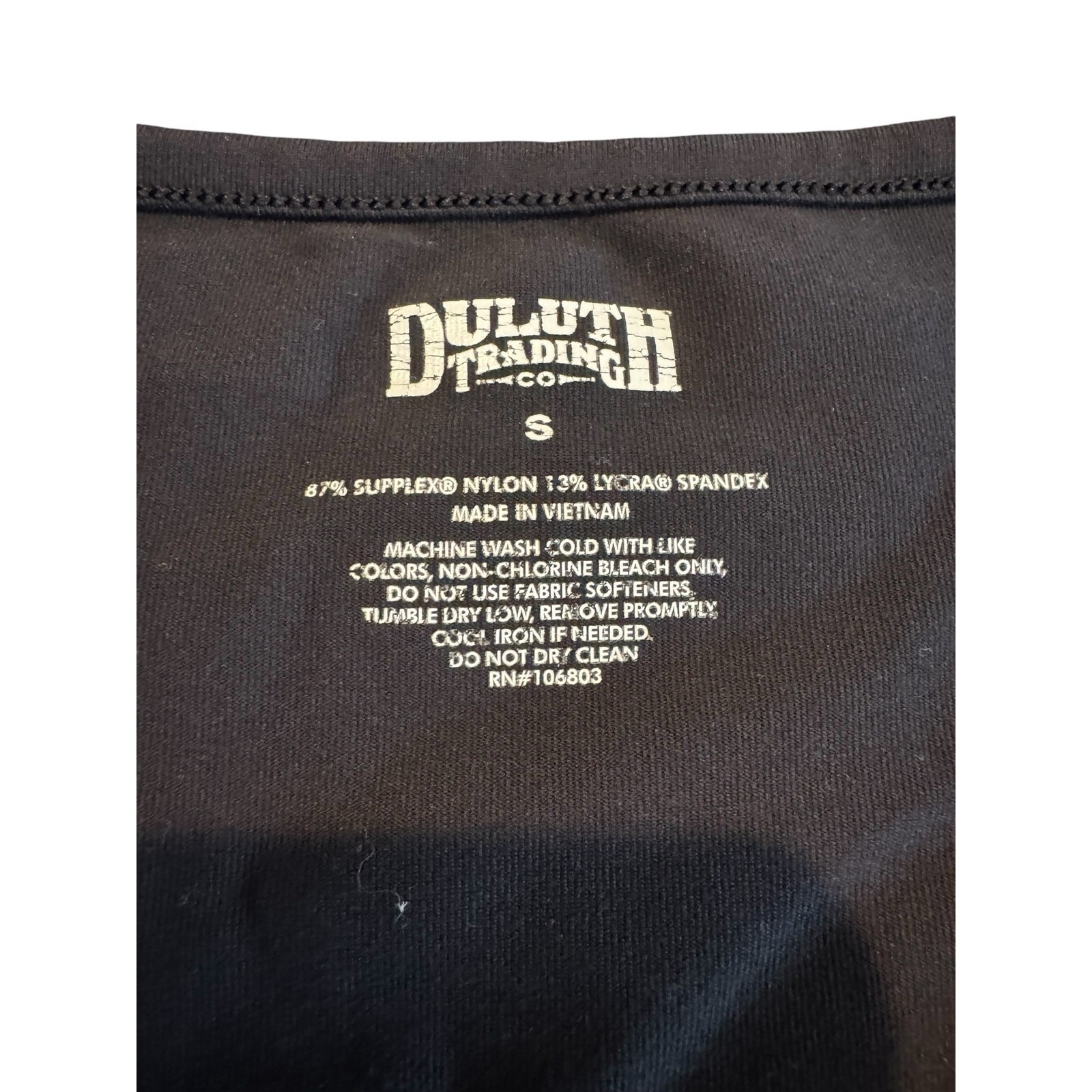 Duluth Trading Women’s Black Sleeveless Performance Dress Small Zip Pocket