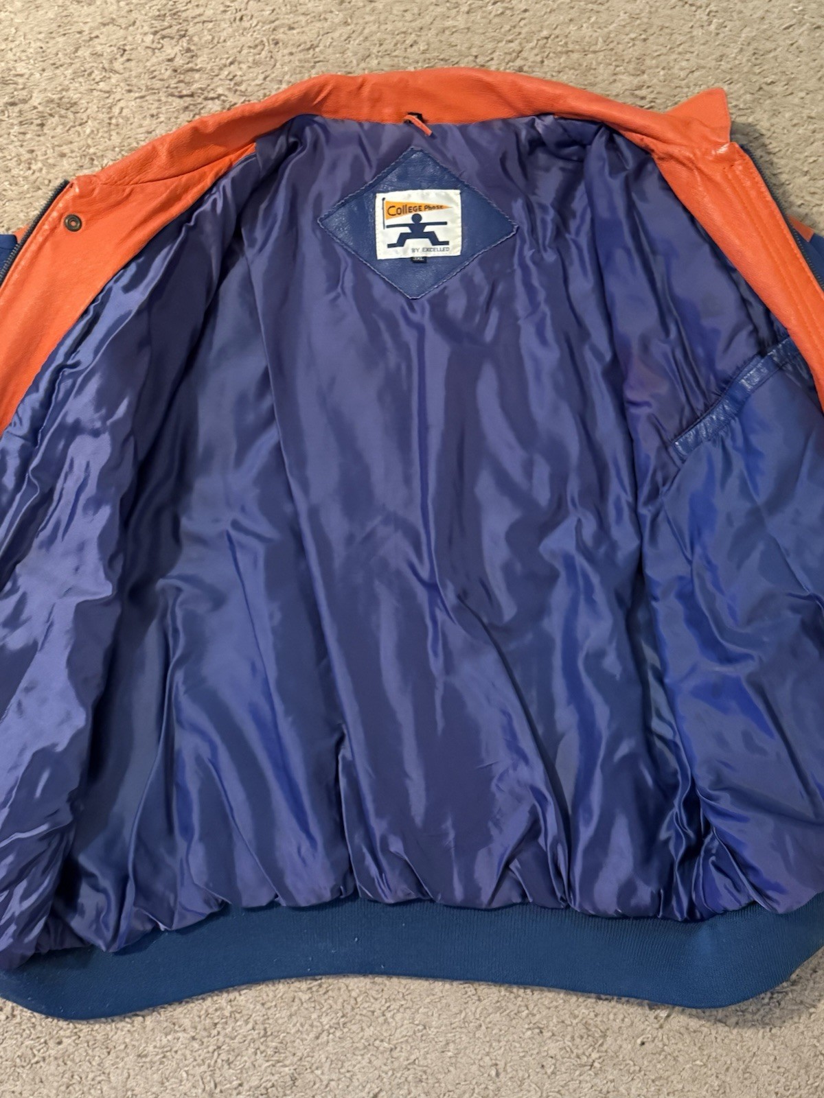 Vintage 90s College Phase University of Florida Gators Leather Jacket Size 3XL