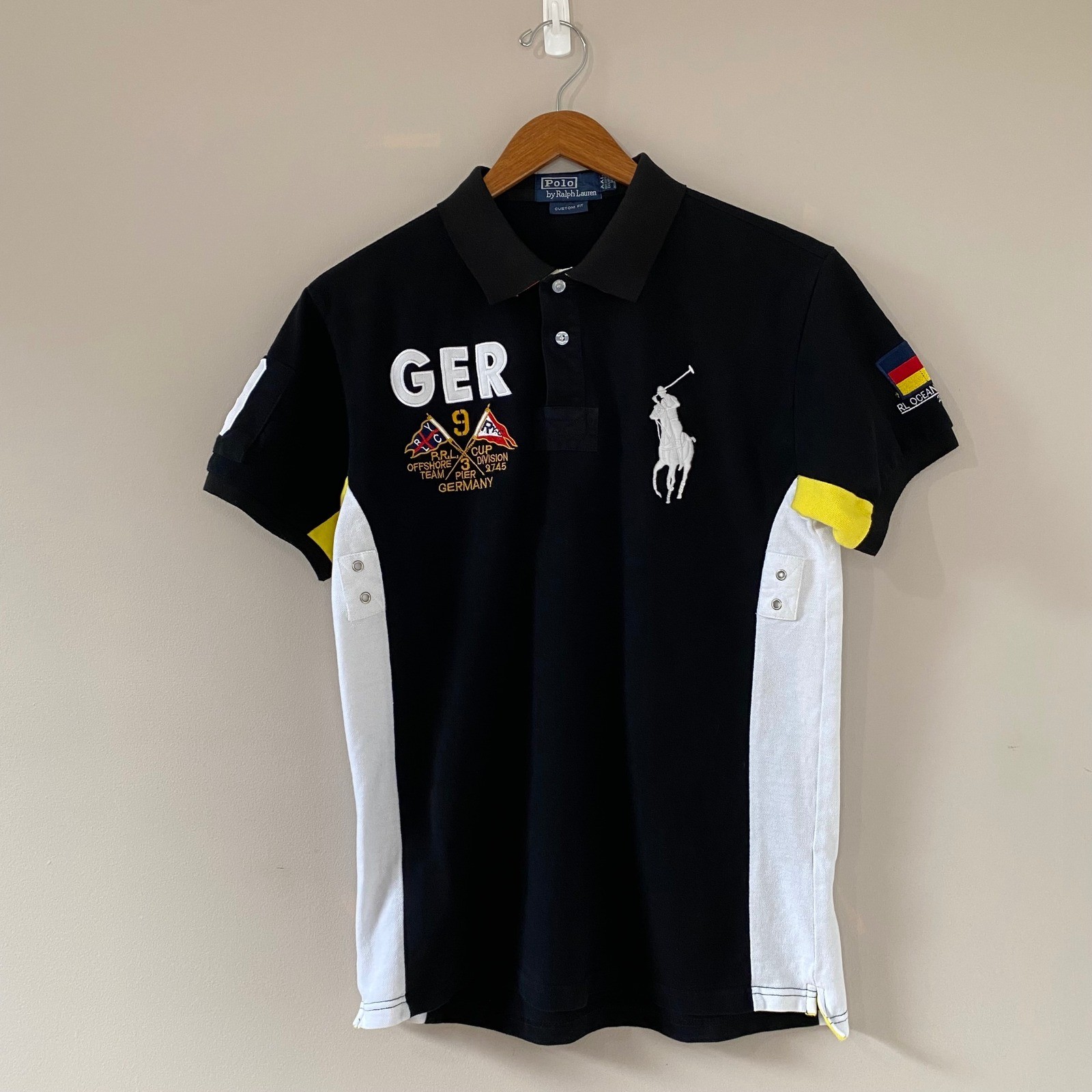 Polo Ralph Lauren Germany Challenge 2020 Big Pony Polo Shirt Custom Fit Mens XXL