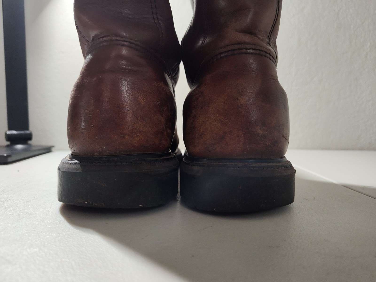 Red Wing Shoes 2231 Slip On Steel Toe Boots w. KG’s Boot Guard – US Size 8