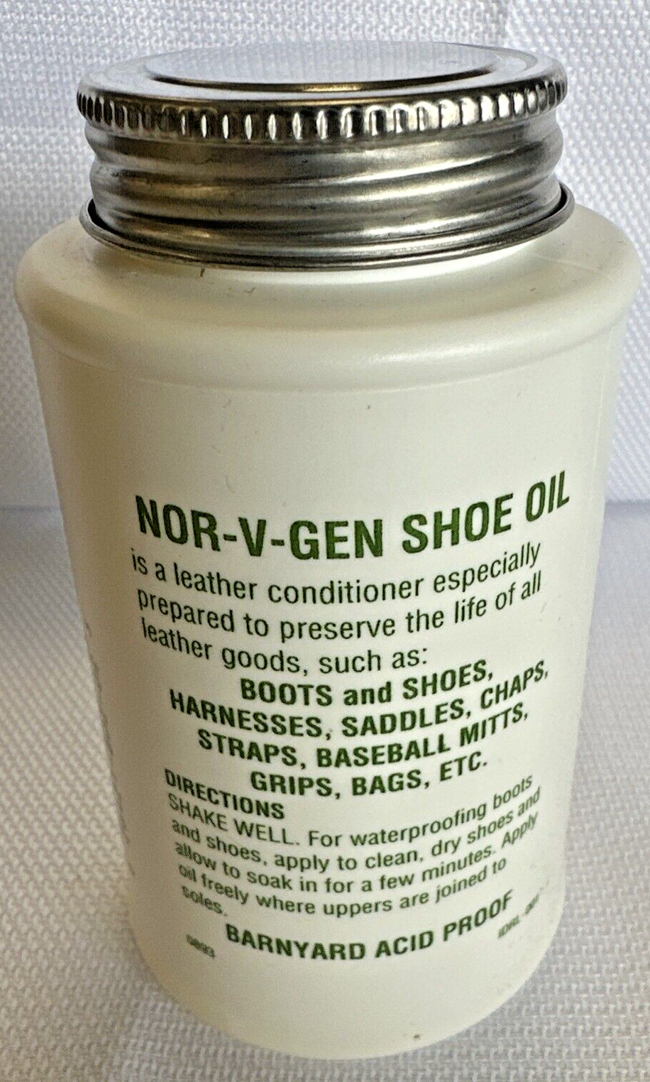 NOR-V-GEN SHOE OIL 8 OZ