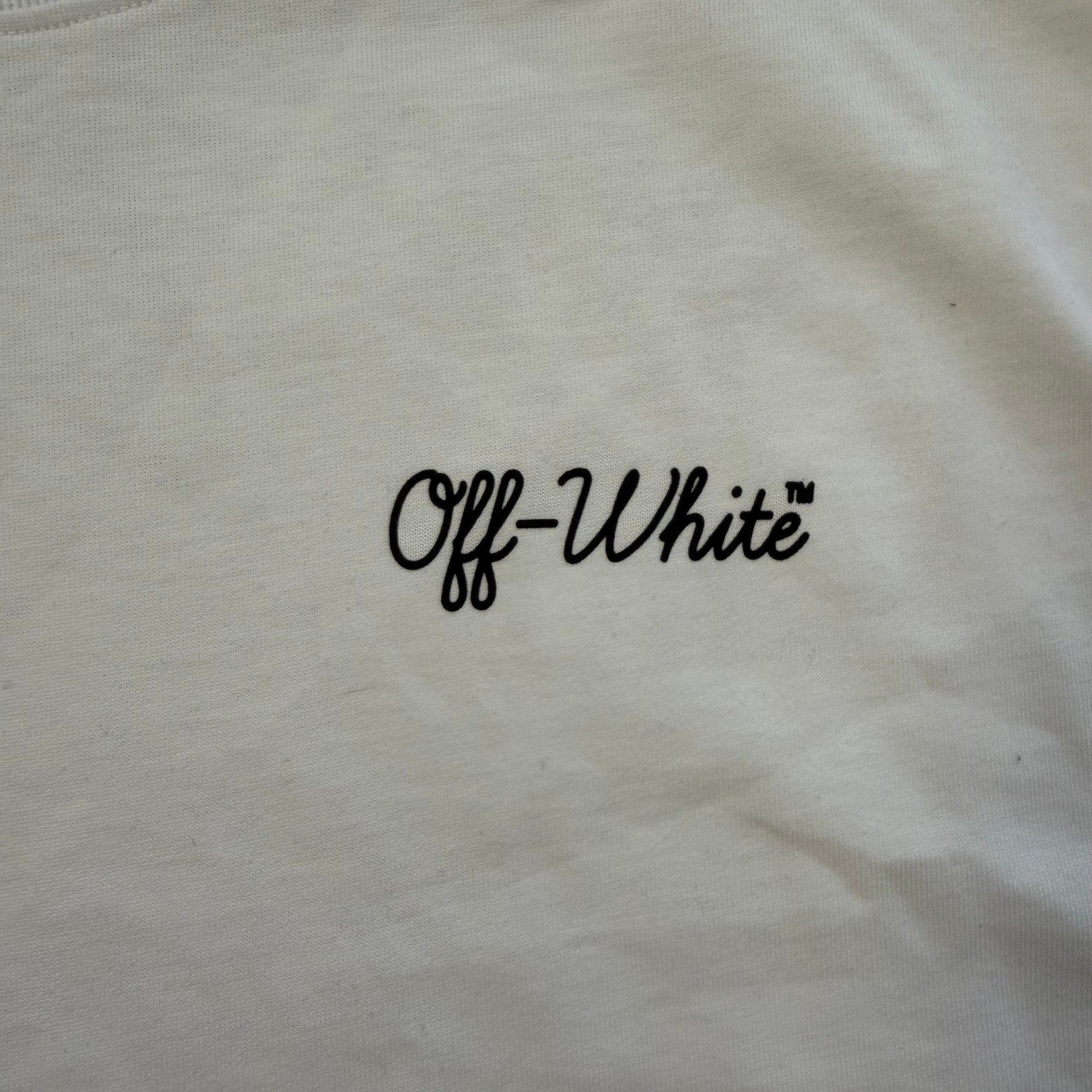 Off-White c/o Virgil Abloh Script Logo T-Shirt White Medium NWT Authentic 🕊️✨