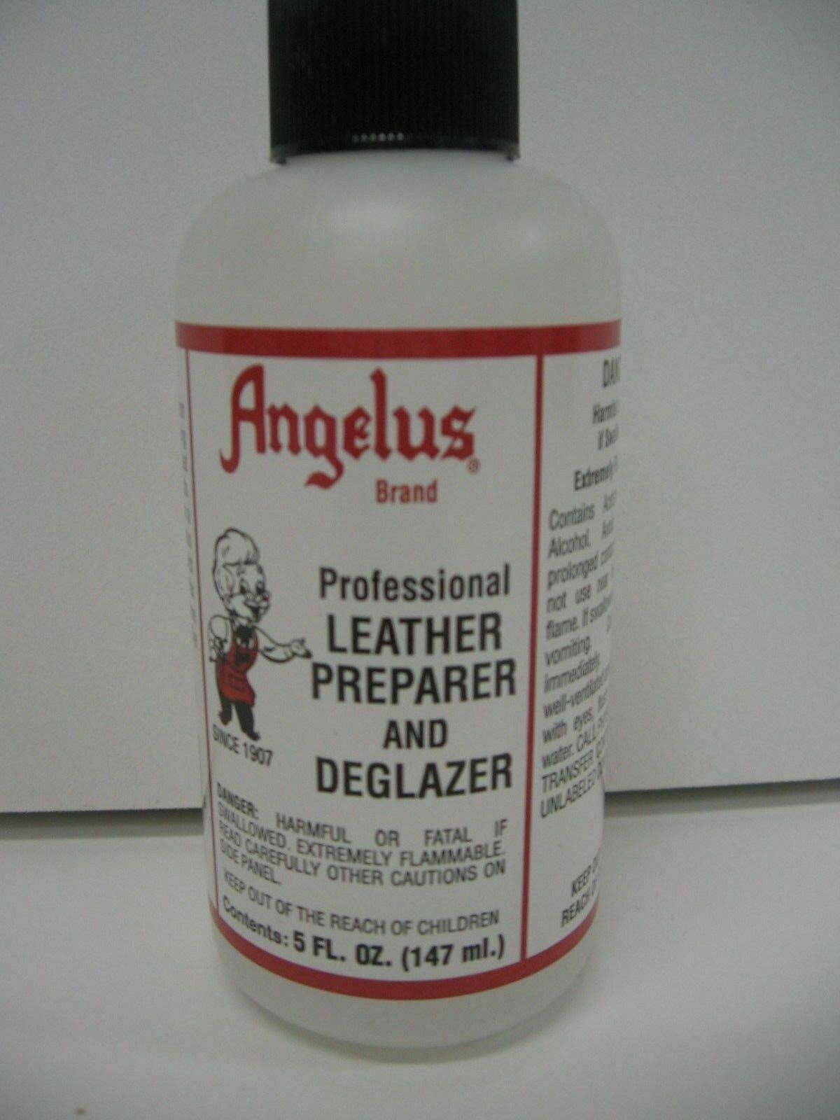 Angelus Leather Dye Professional Preparer & Deglazer – 5 FL. OZ.- NEW