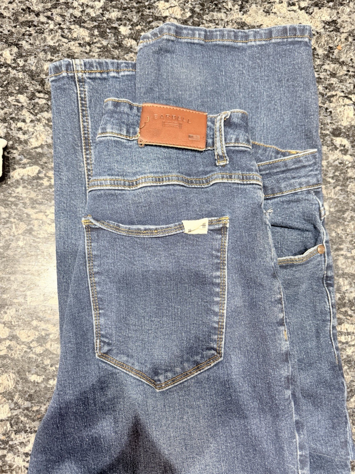 Barbell Apparel Jeans Men’s 34 Blue Stretch Bootcut Athletic Fit