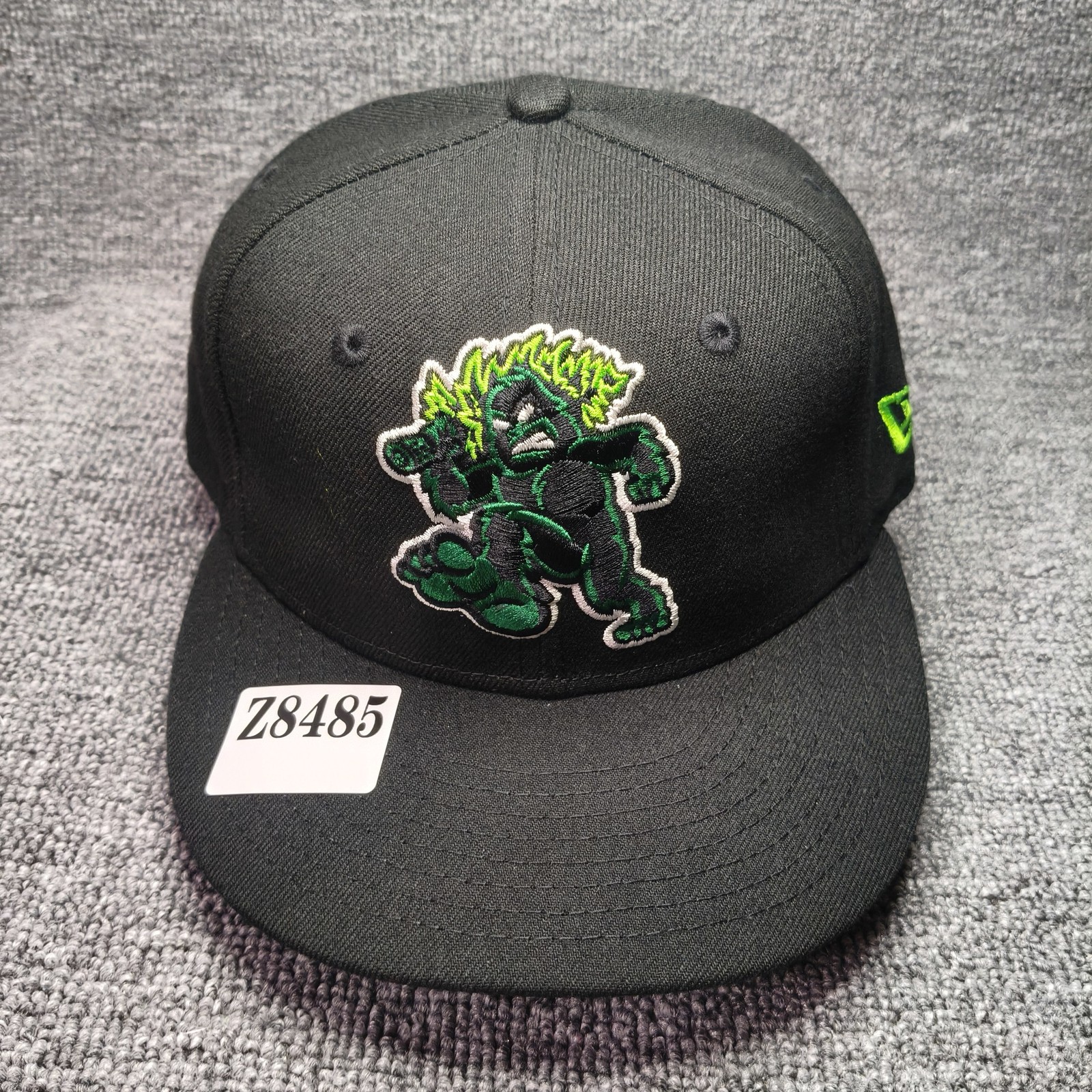 New Era Hillsboro Hops 59FIFTY Fitted Black Size 7 MiLB Hat