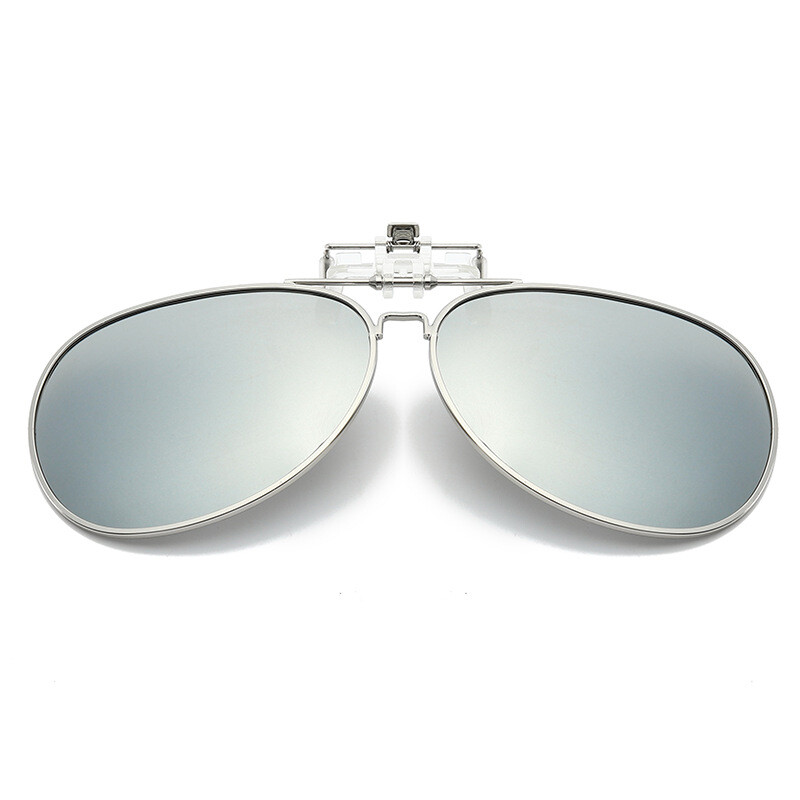 Polarized Clip On Sunglasses Anti-Glare Flip Up Lens for Prescription Glasses