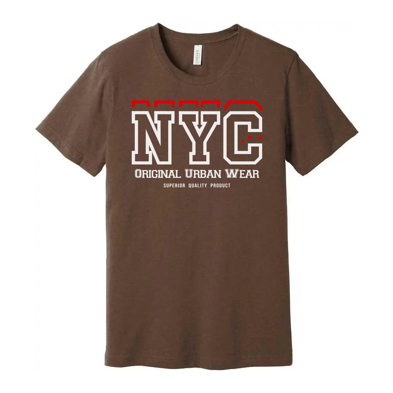 Unisex NYC Graphic Tee With Original Urban Wear Logo And Superior Quality Print