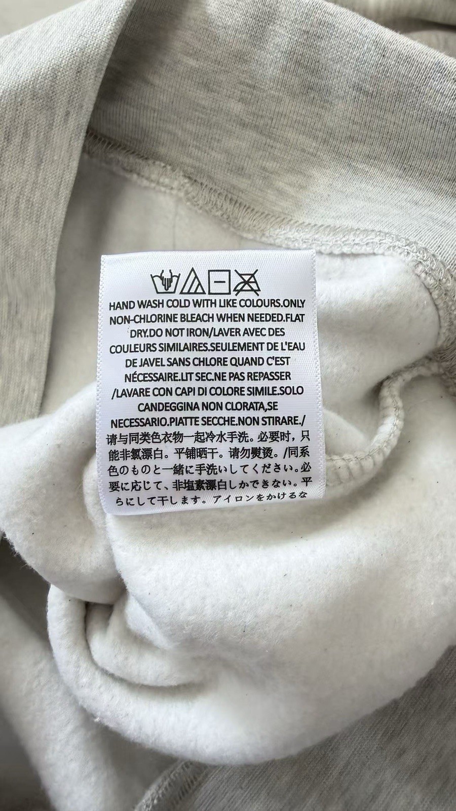 Fear of God Essentials Light Oatmeal Hoodie size S