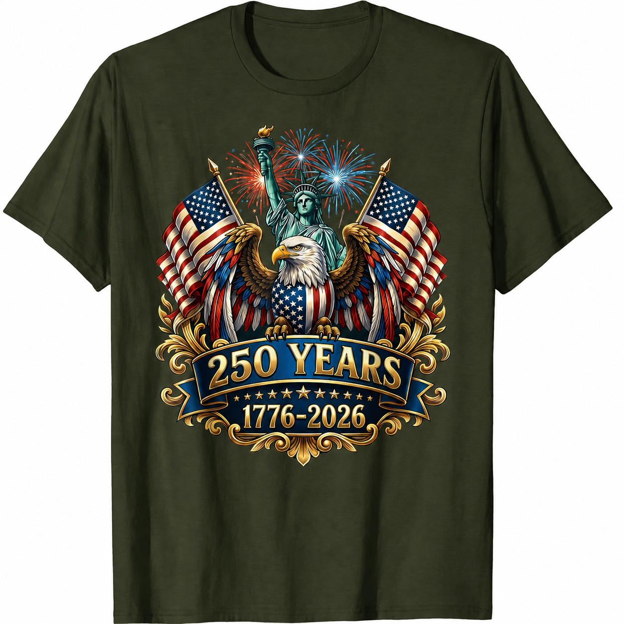 250th Anniversary USA 250 Year America Patriotic 4th of July T-Shirt