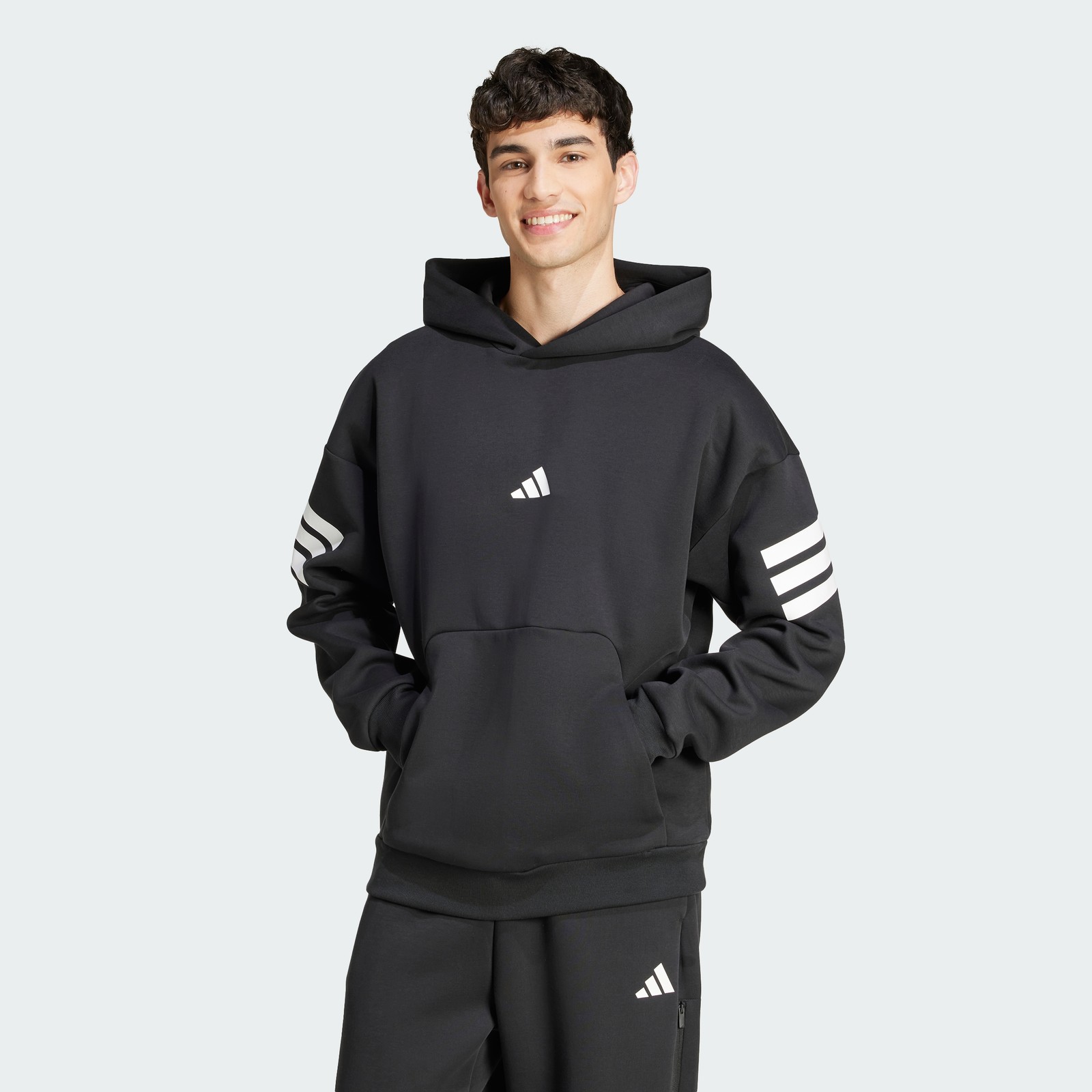 adidas men Future Icons 3-Stripes Hoodie