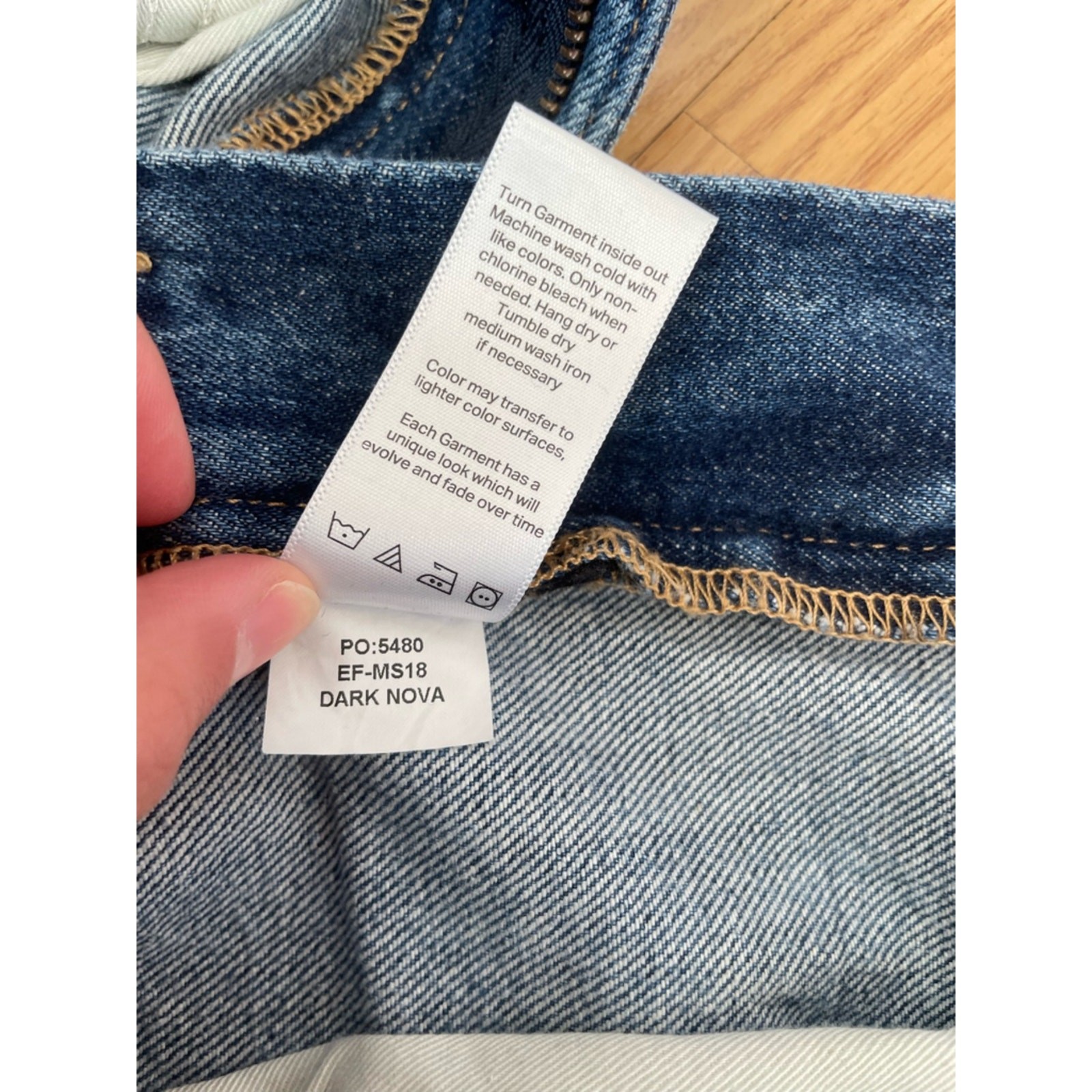 Twin Doves Denim by Emerson Fry The Barrel Jean in Dark Nova size 24