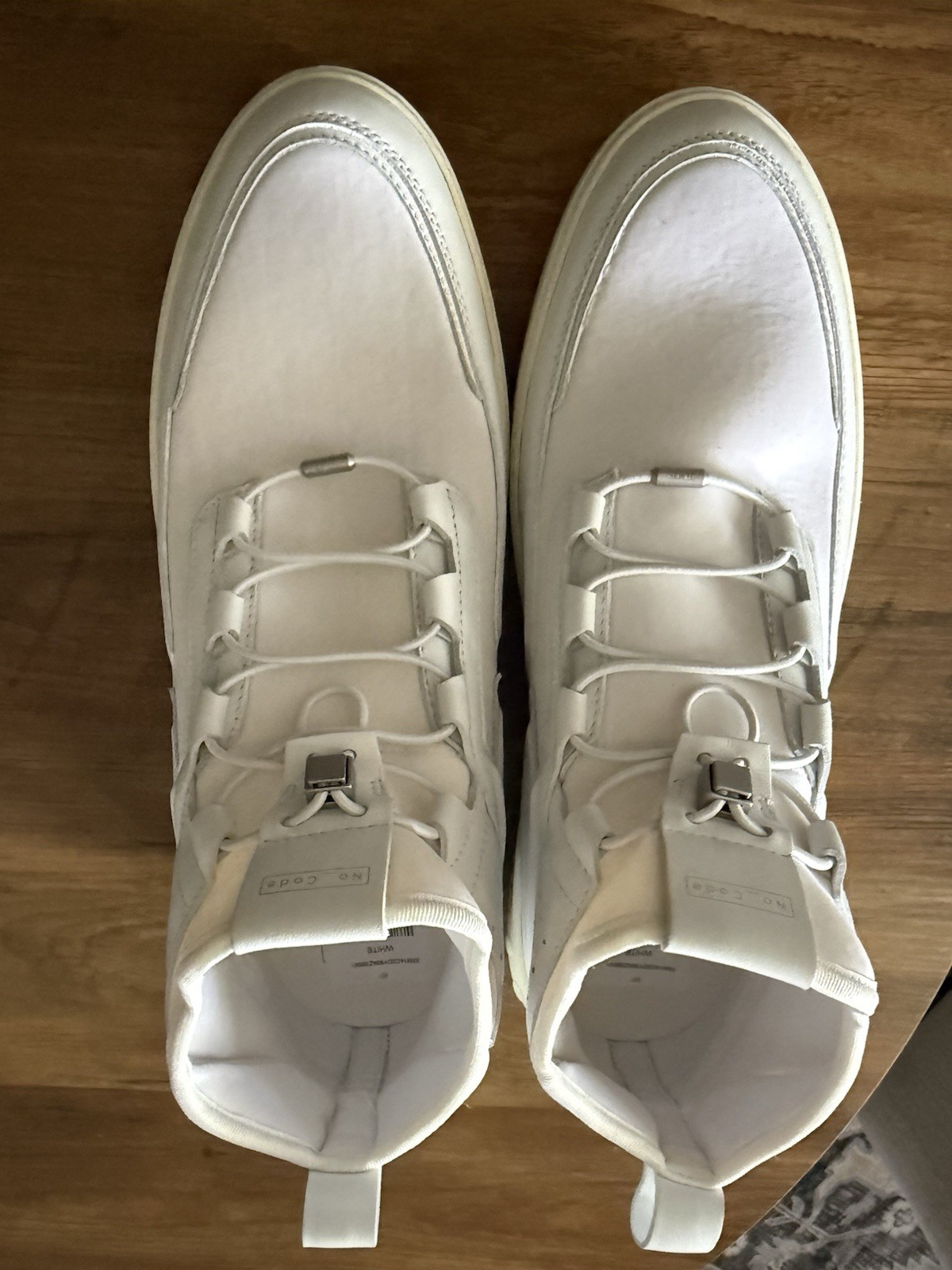 Tod’s No_Code Men’s White Leather High Top Sneakers T-Logo Perforated