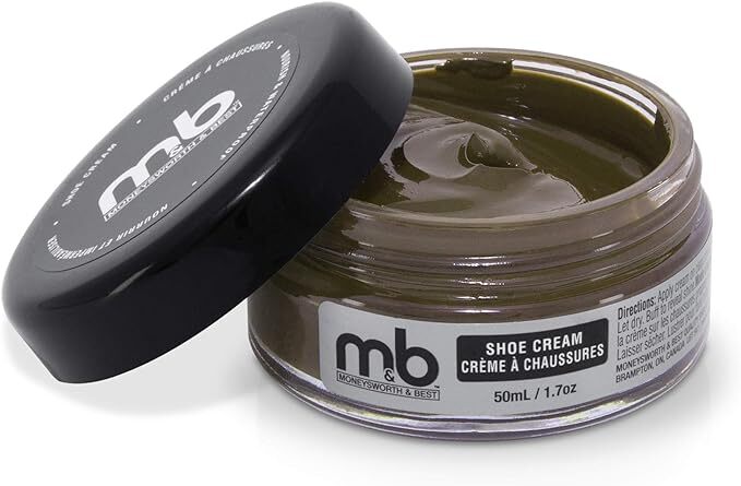 Moneysworth Best Boot & Shoe Cream Polish 50ml 1.7oz with/ without dauber brush
