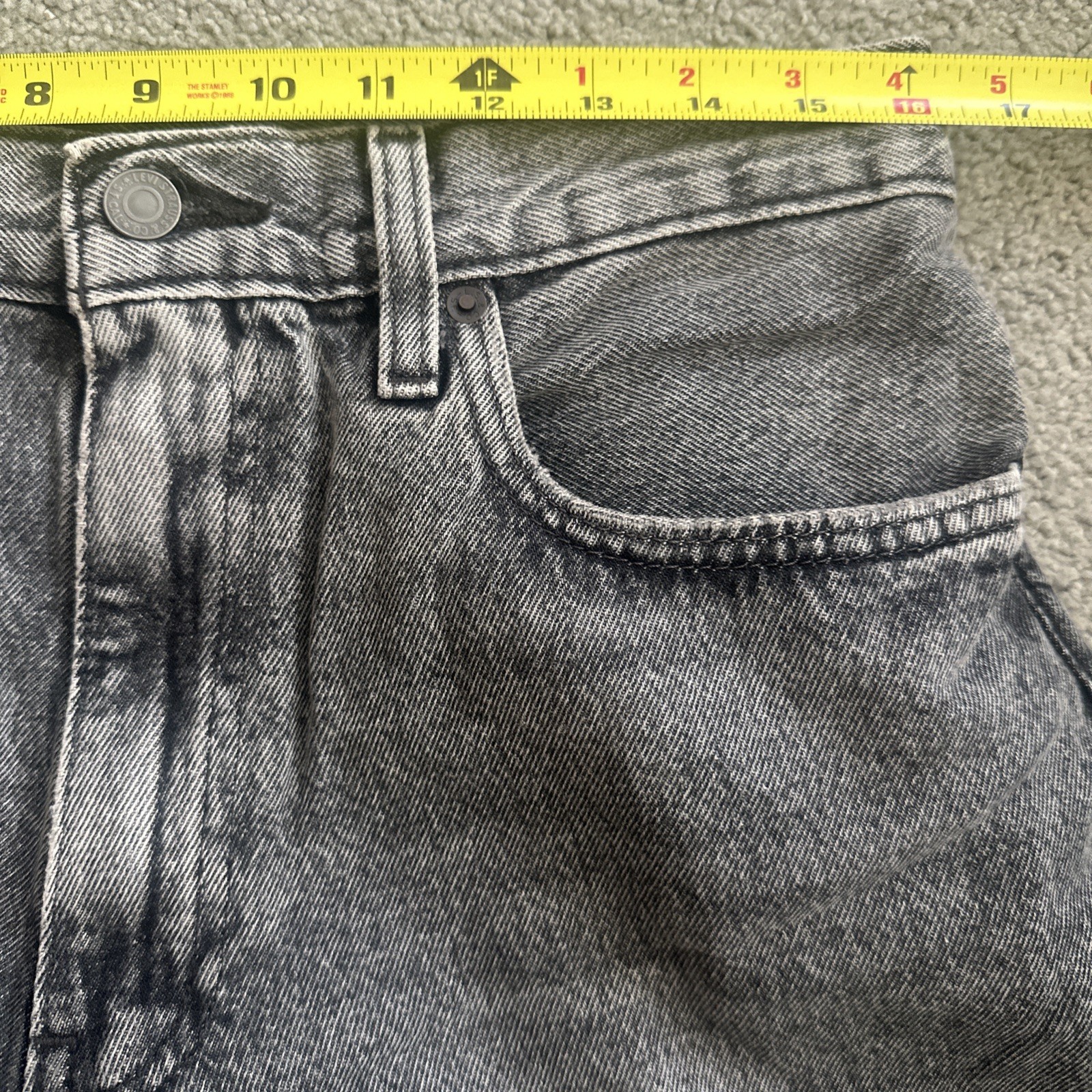 Levi ‘s Premium Men’s 578 Baggy Throughout Denim Jeans Sz. 32Wx30 Gray New