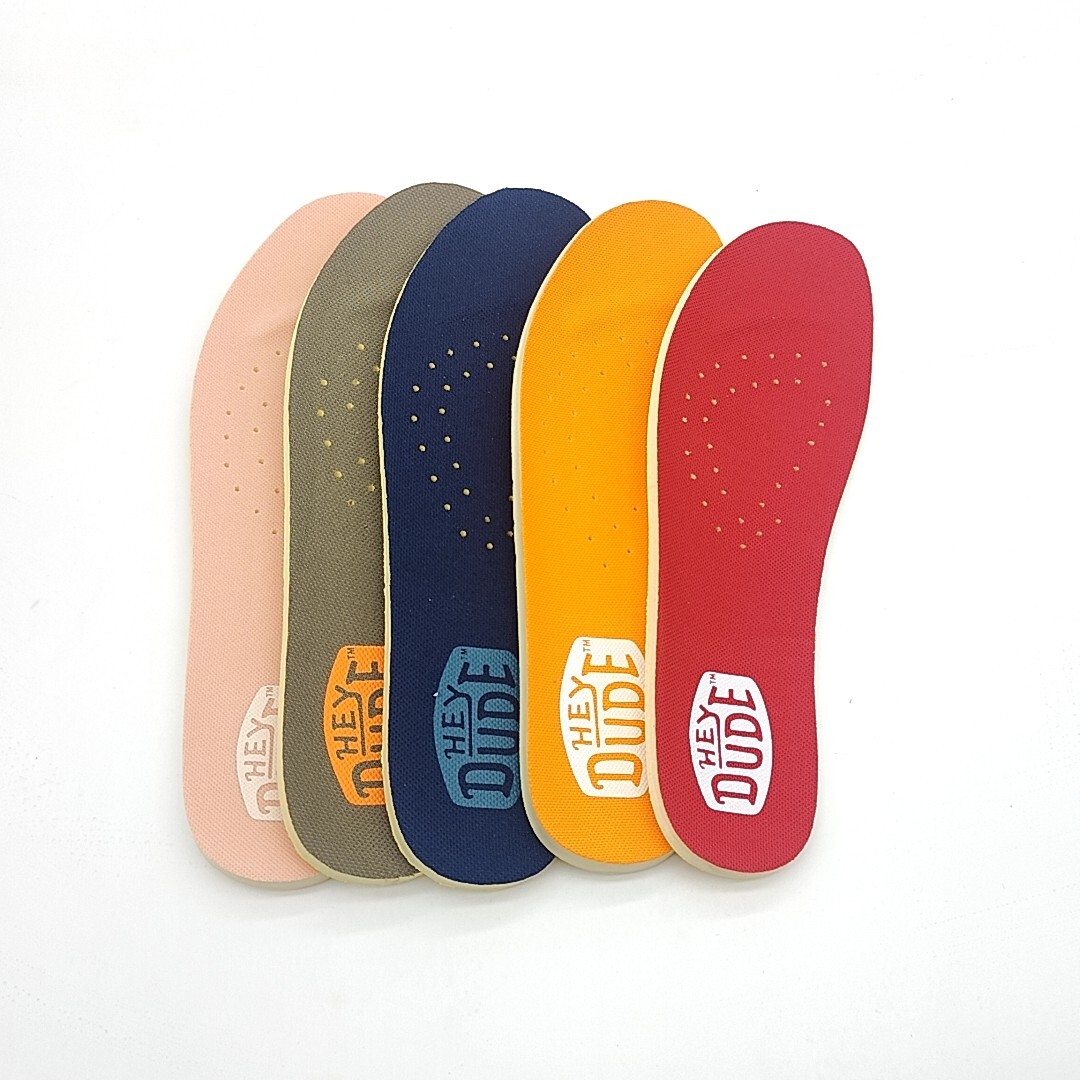 Hey Dude Colorful Micro Mesh Quick drying Insoles Women/Men’ Replacement