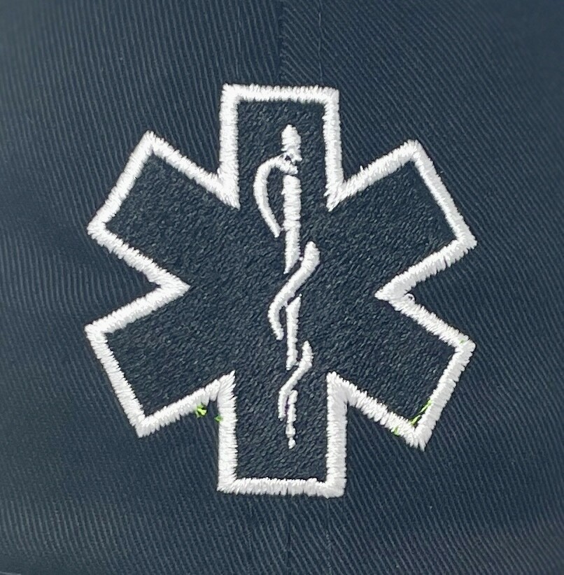 Emergency Medical Technician EMT Cross EMS Paramedic Polo Mesh Trucker Cap Hat